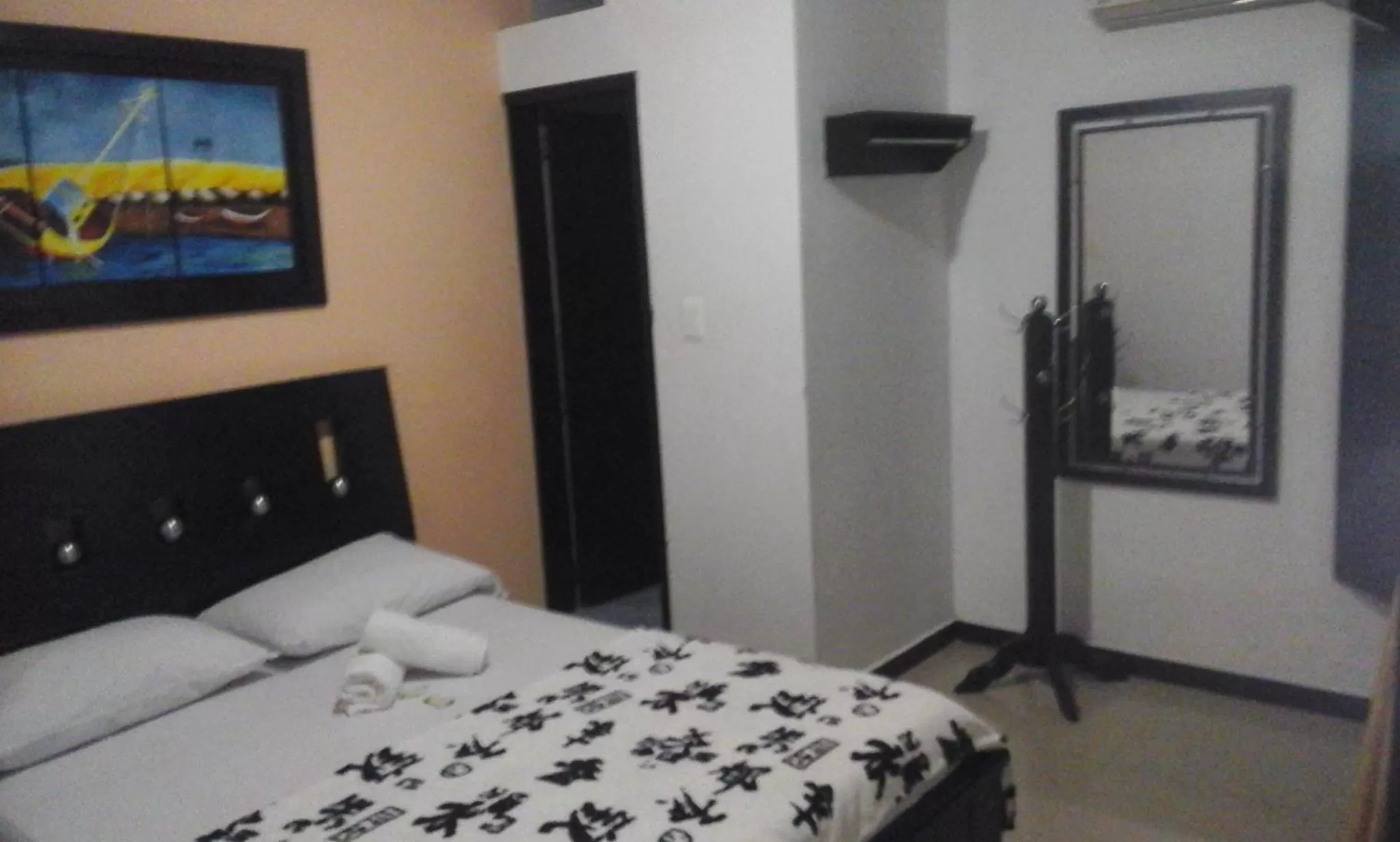 Bed in Hotel Palmeras De Mariana