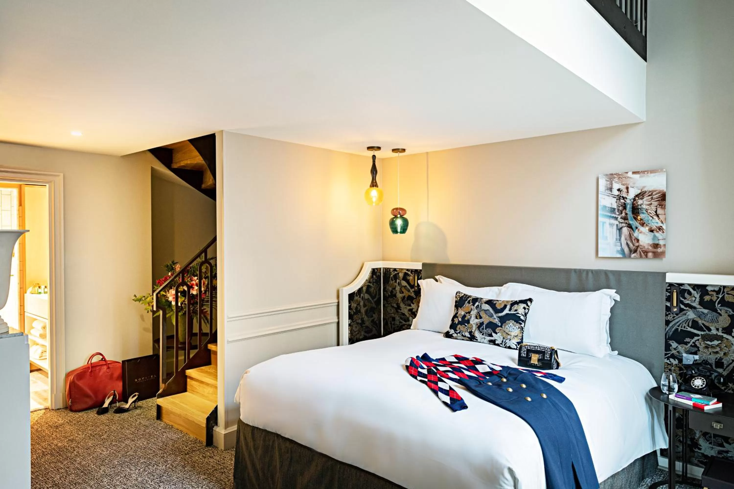 Bed in Sofitel Le Scribe Paris Opera