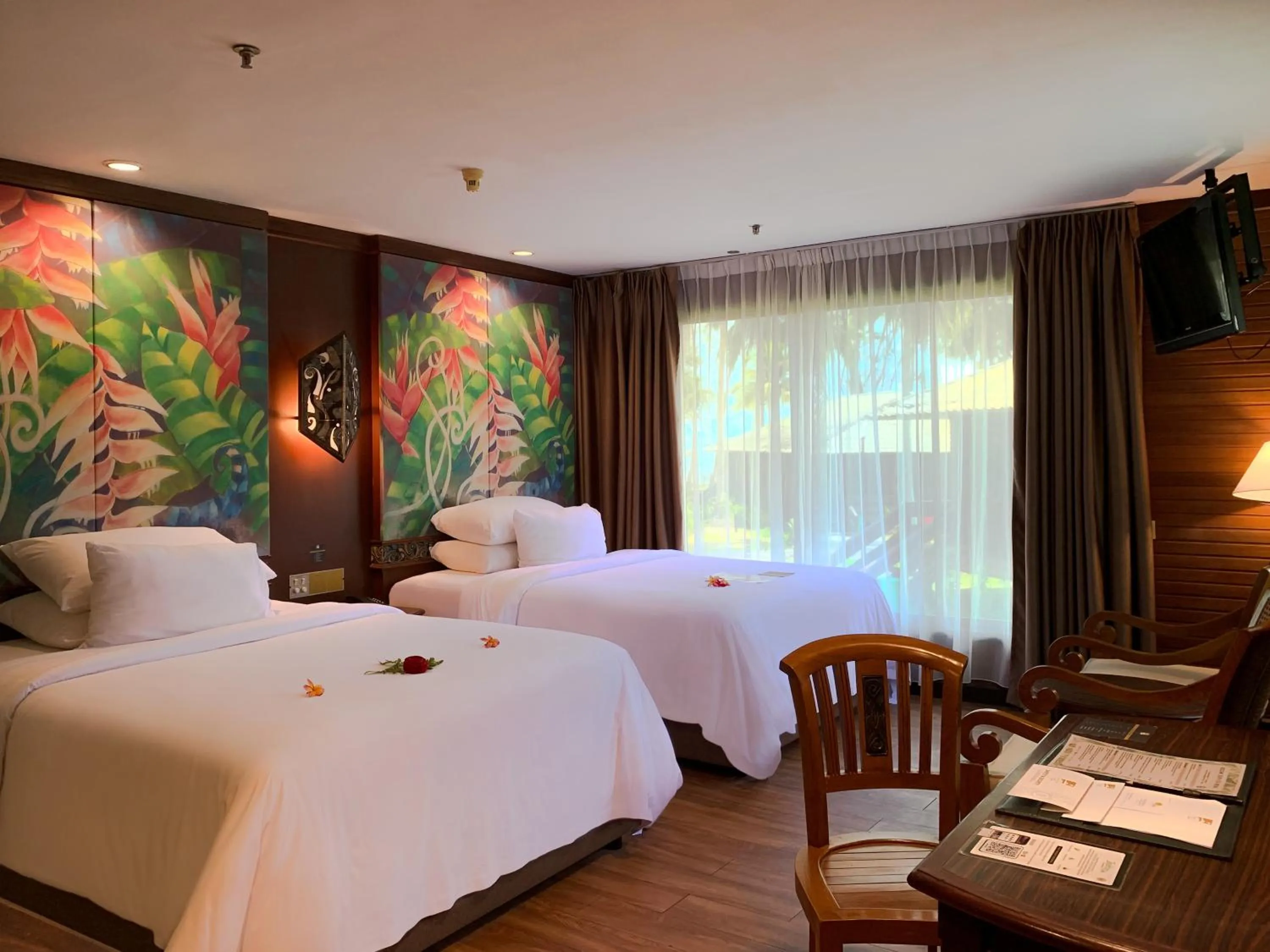 Photo of the whole room, Bed in Damai Beach Resort