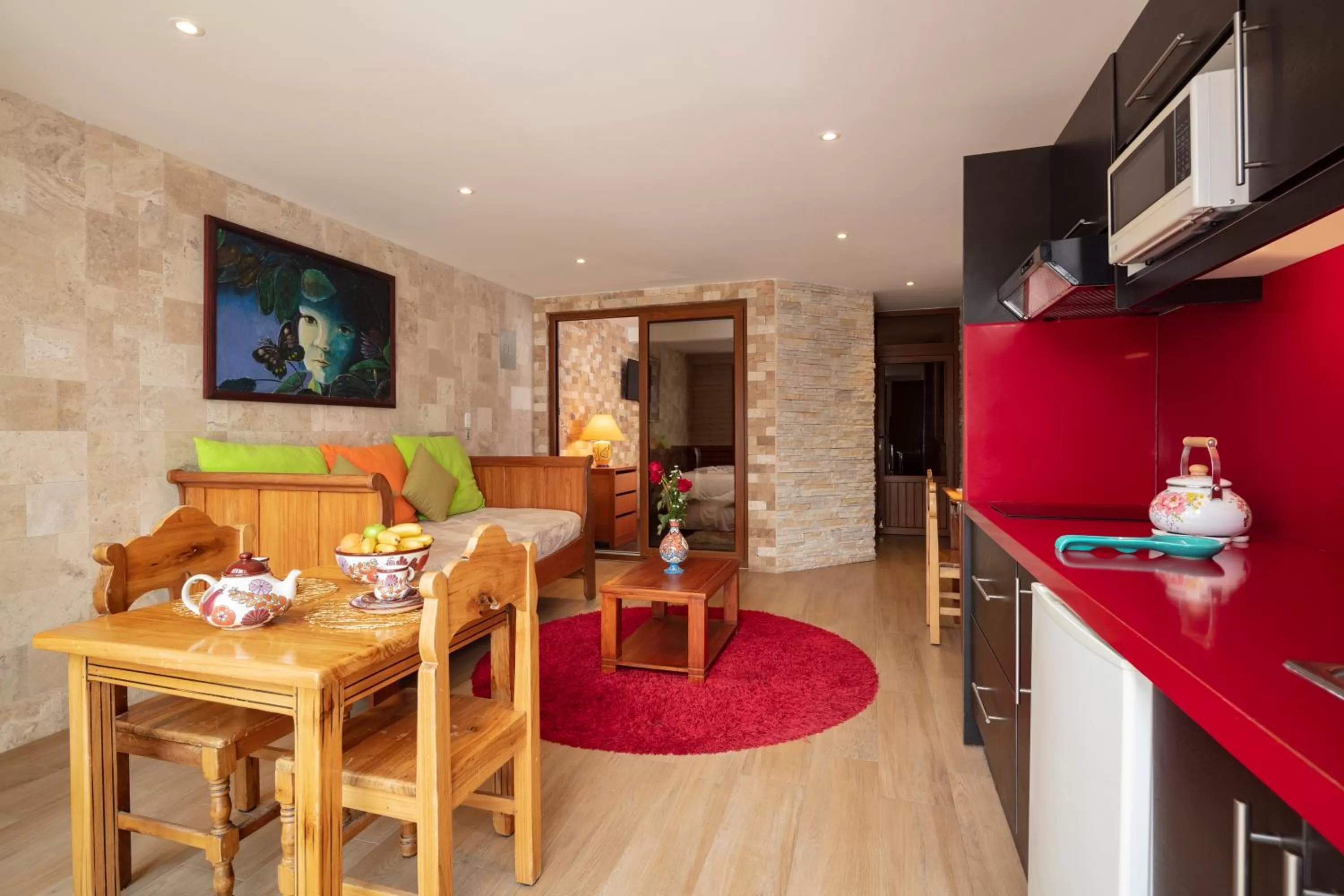 Kitchen or kitchenette in Casa del Balcon