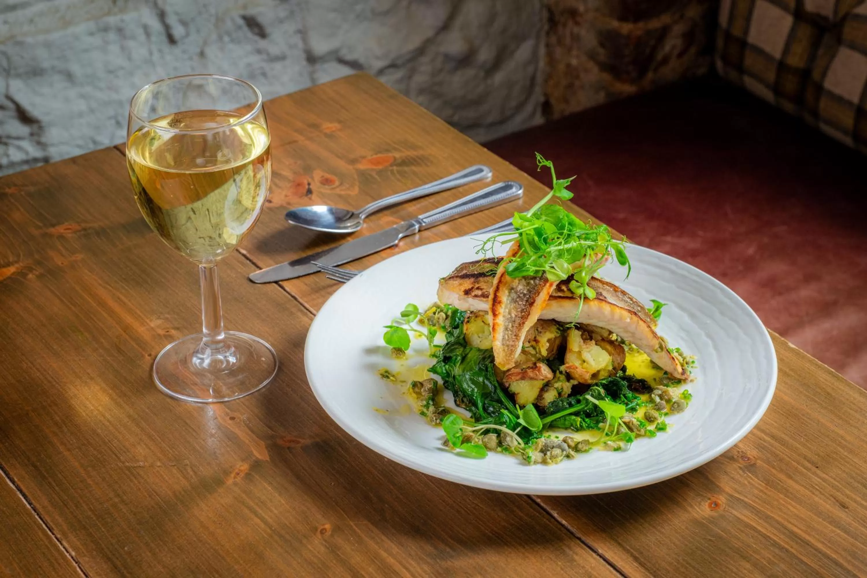 Food and drinks in The George Hotel