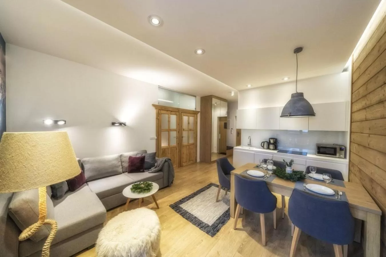 Kitchen or kitchenette in Aparthotel Giewont