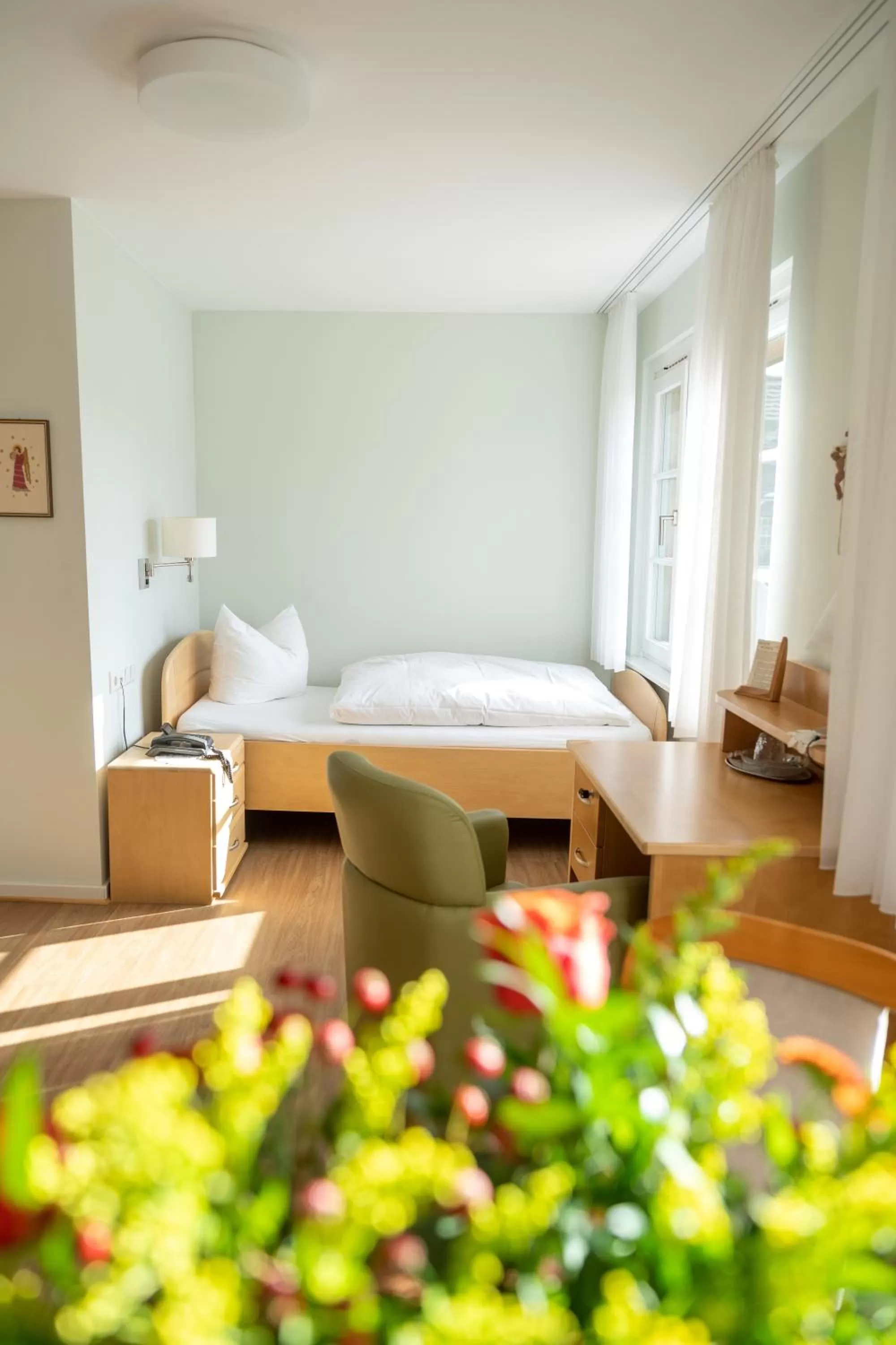 Bed in Gästehaus Sonnenhof