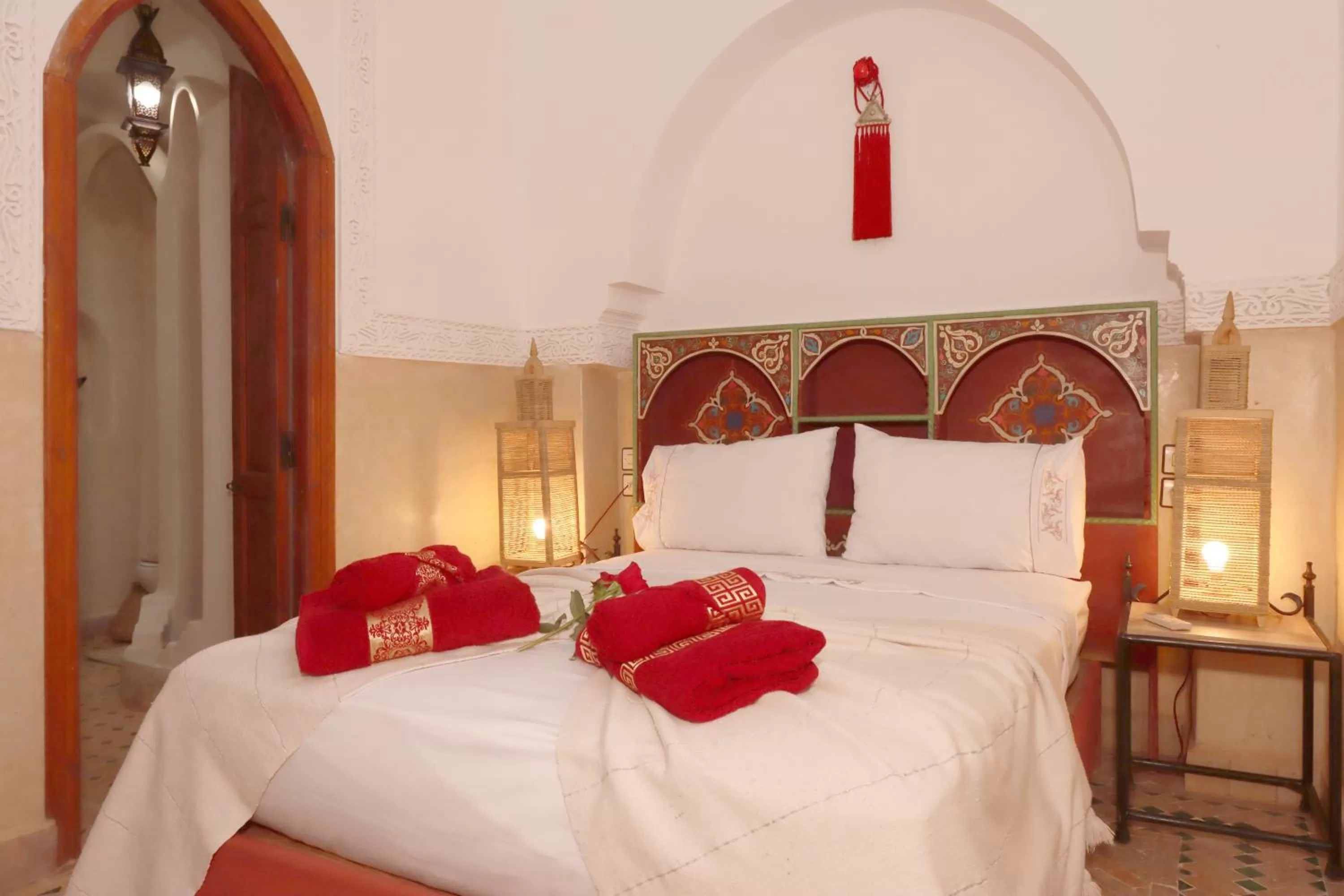 Bed in Riad Venezia