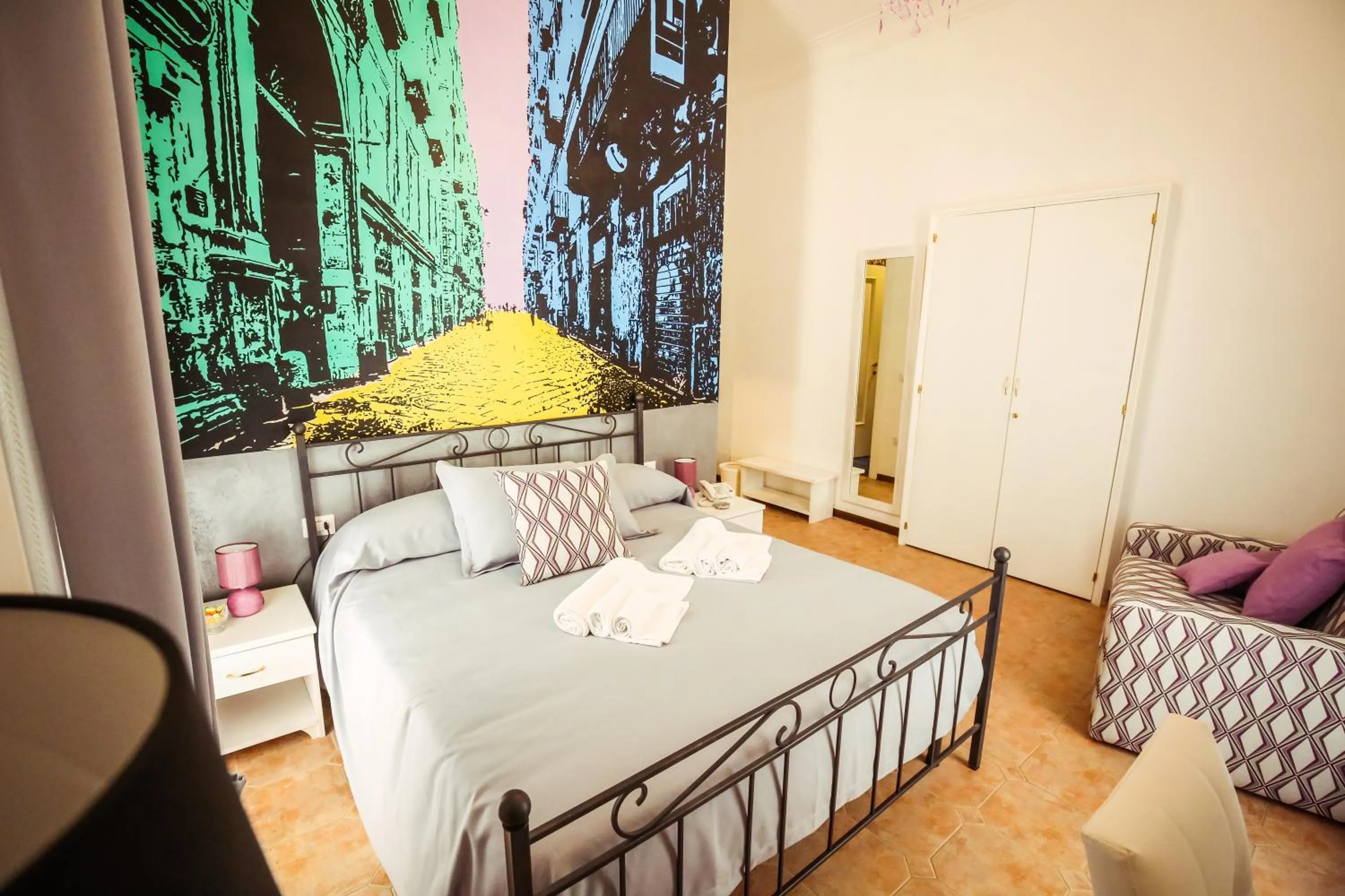 Bed in NapoliMia Boutique Hotel