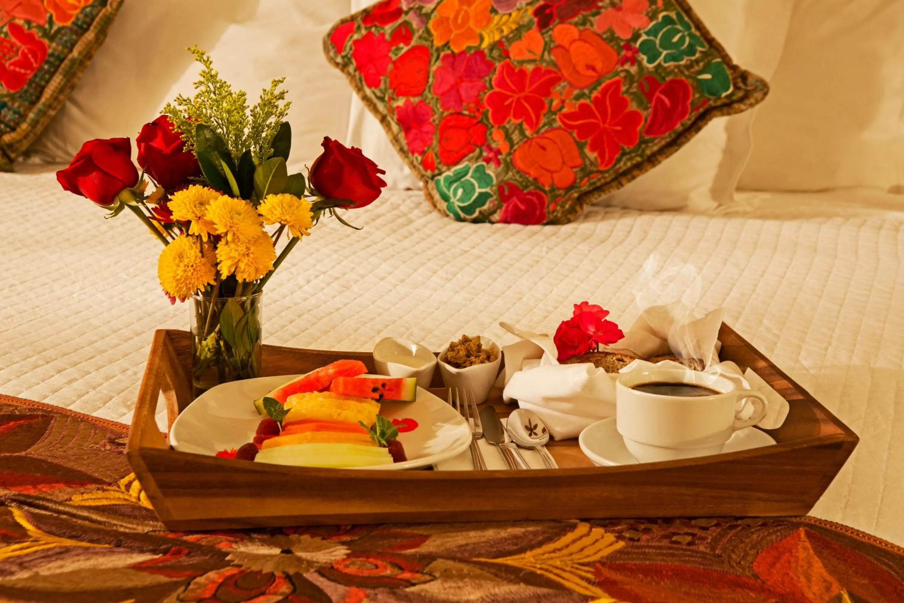 Continental breakfast in La Buena Vibra Wellness Resort & Spa