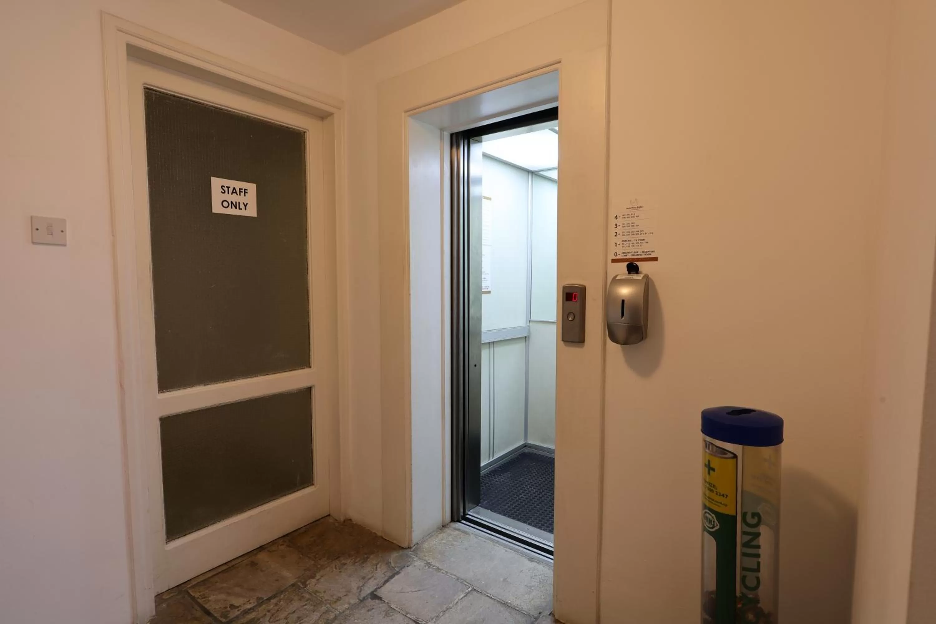 elevator in Axiothea Hotel