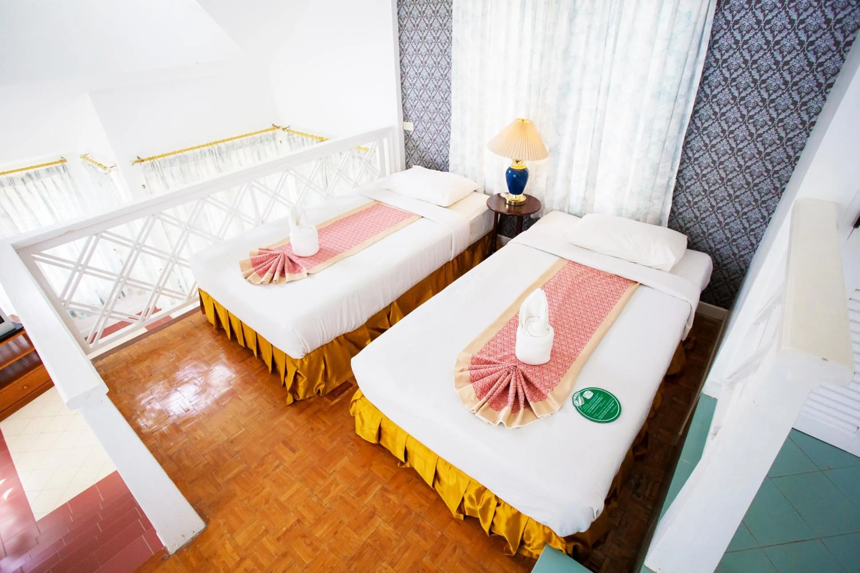 Decorative detail, Bed in Brookside Valley Resort