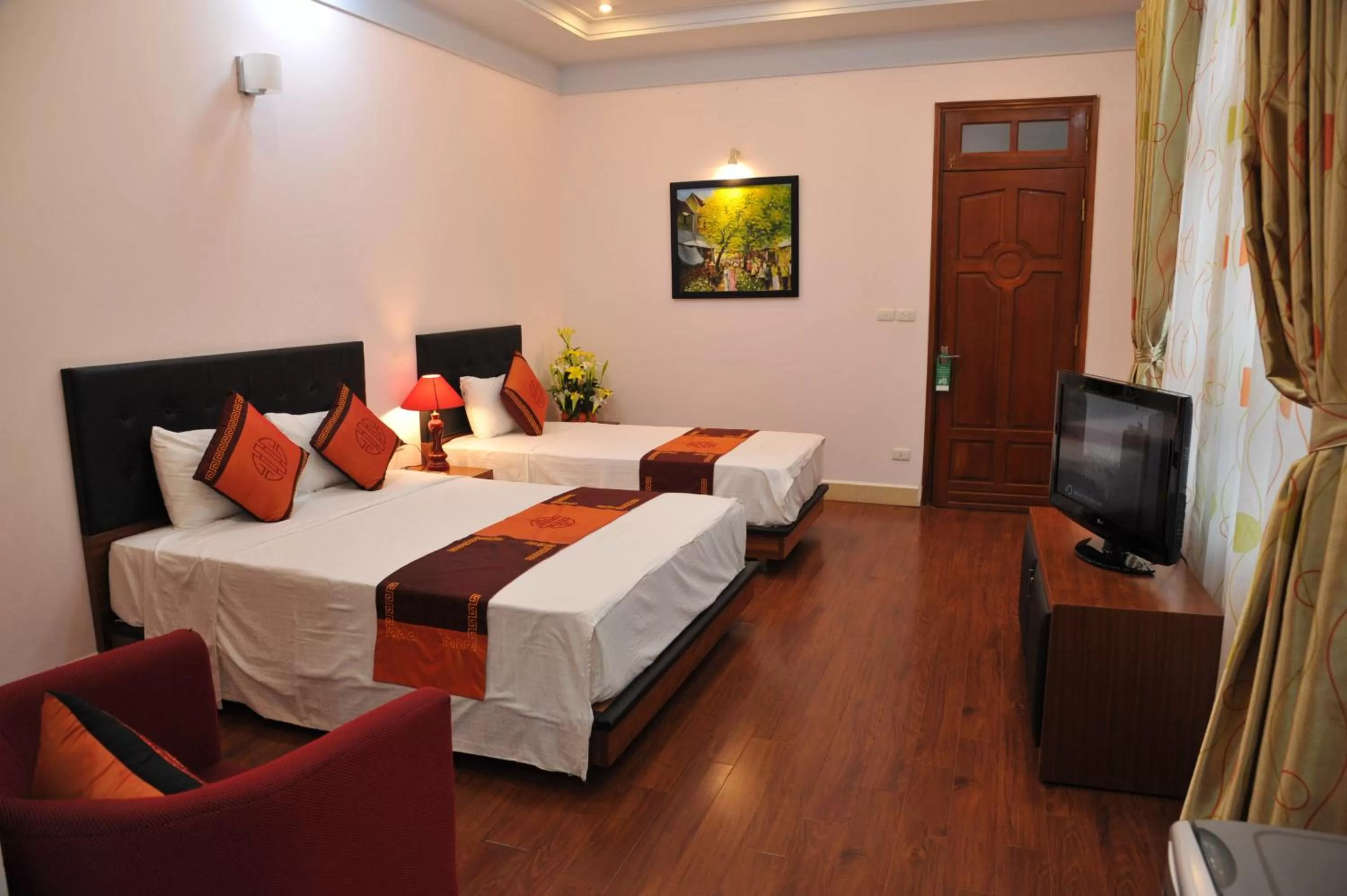 Bed in Urban Alley Hotel