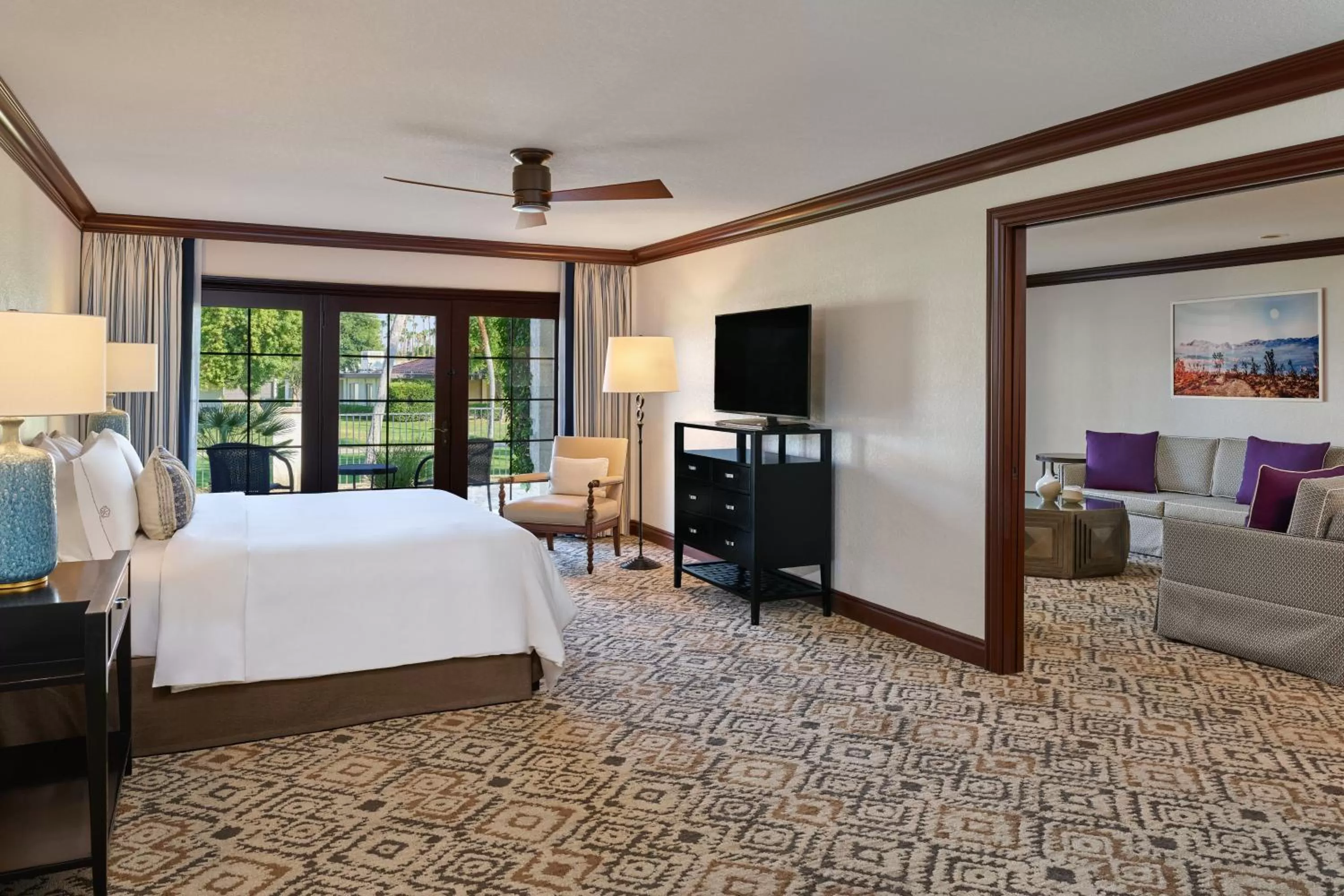 Photo of the whole room, Bed in Omni Rancho Las Palmas Resort & Spa
