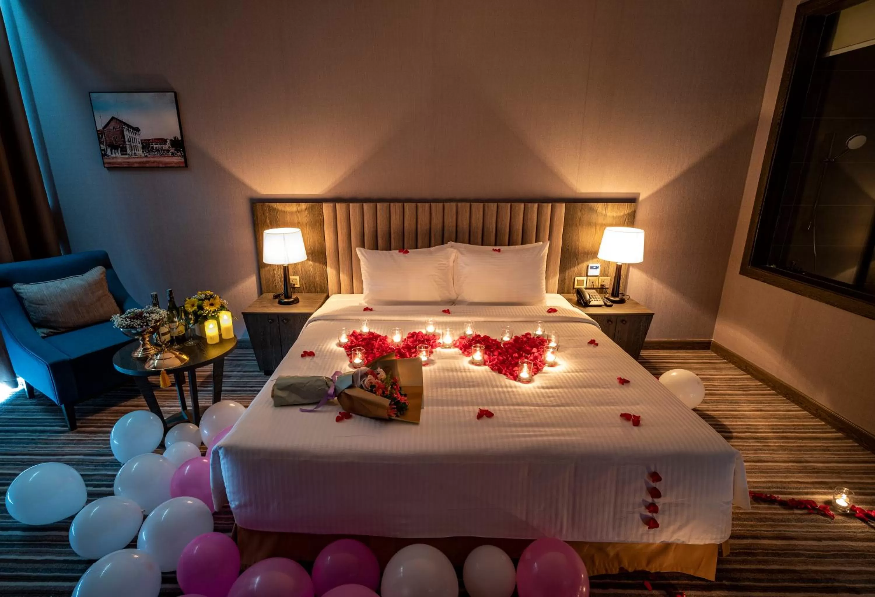 Bed in Muong Thanh Luxury Saigon Hotel