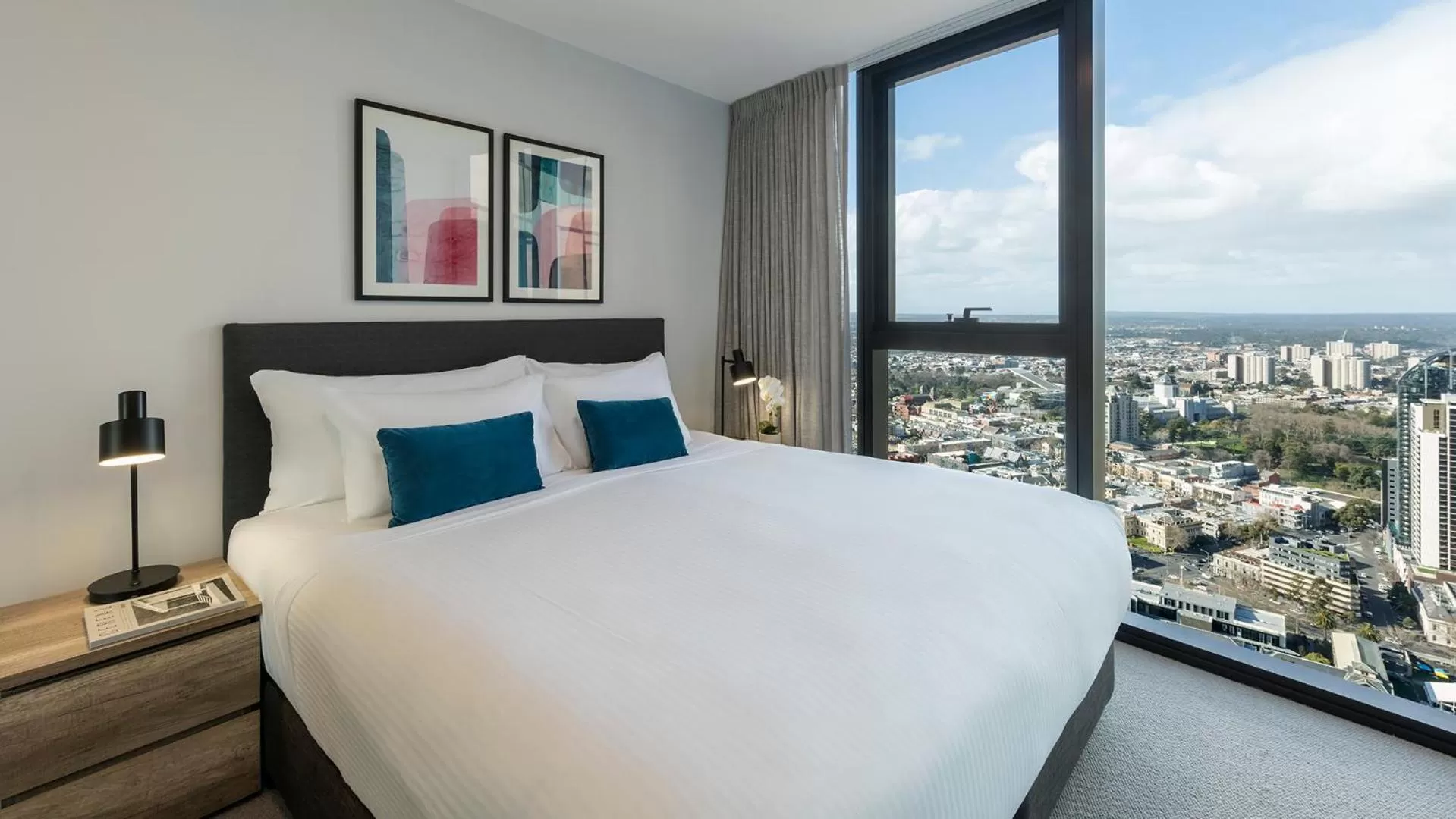 Bed in Avani Melbourne Central Residences