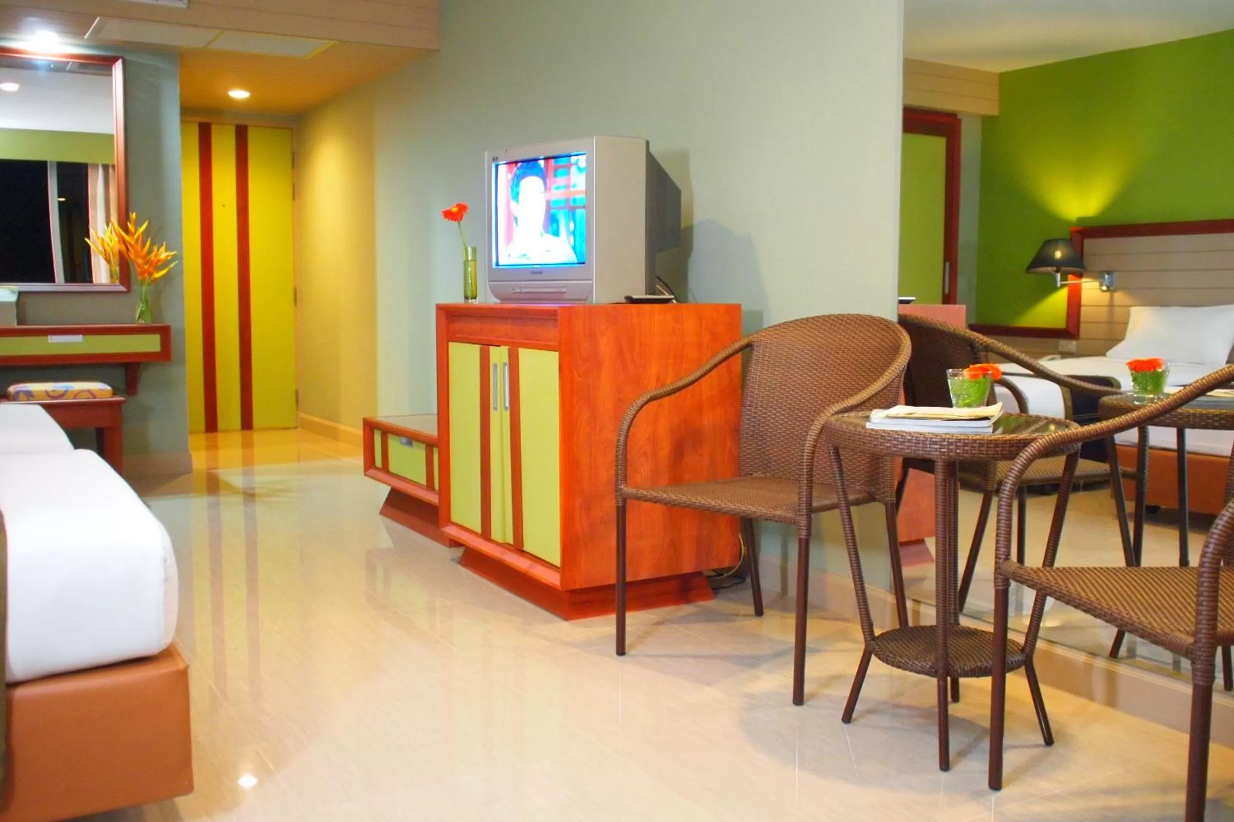 Seating area in Long Beach Cha-Am Hotel