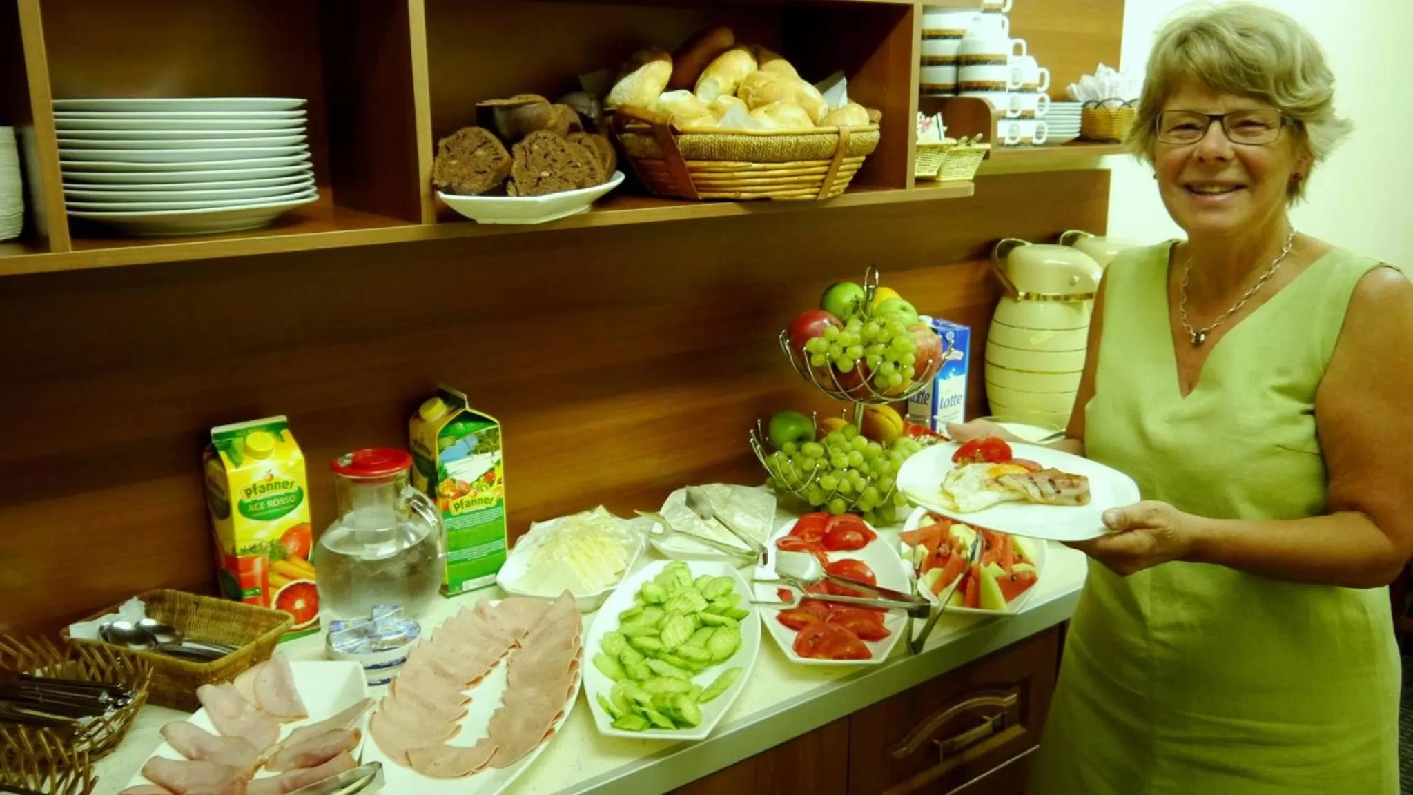 Buffet breakfast in Kruja Hotel