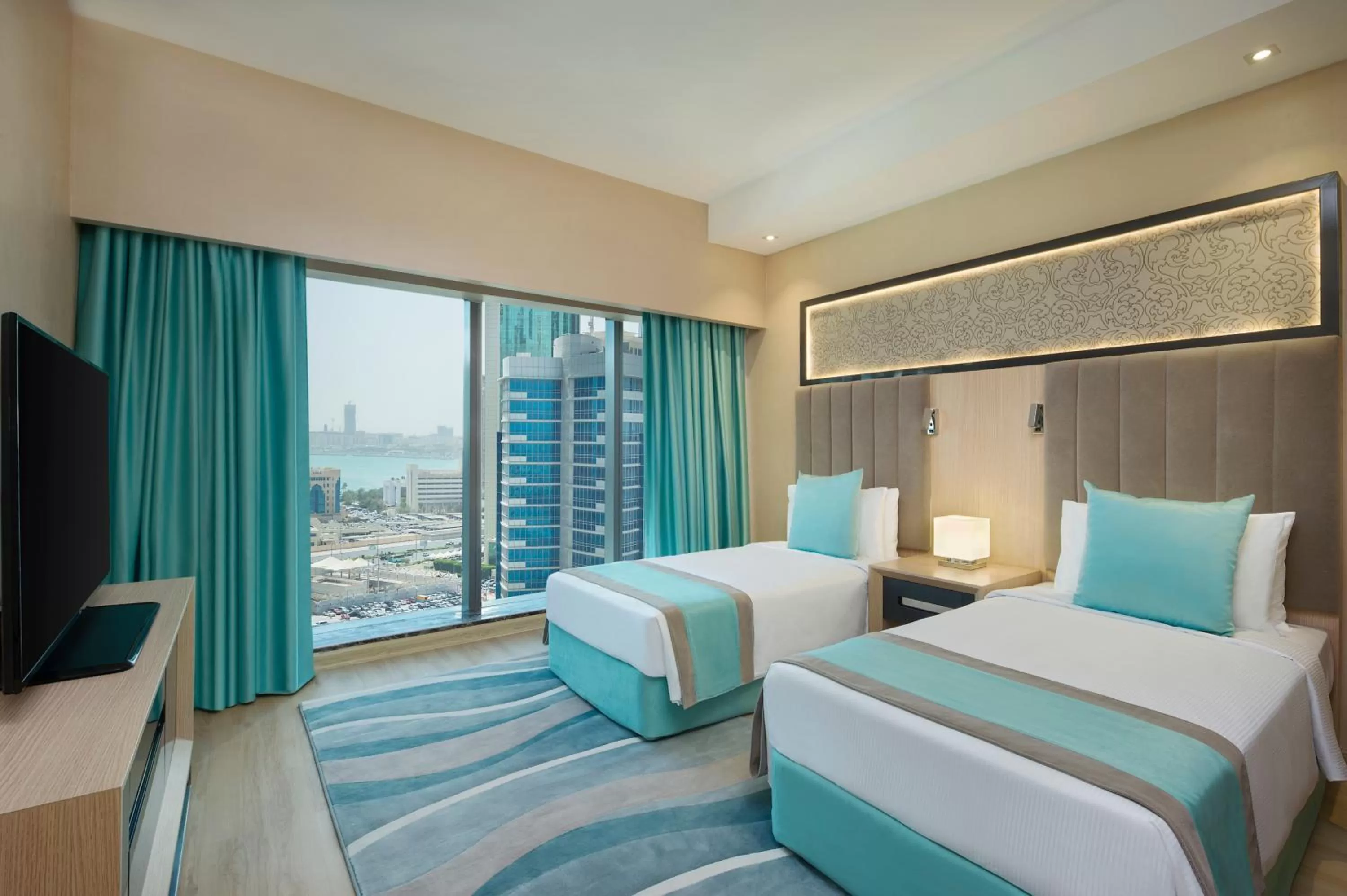 Bed in Wyndham Doha West Bay