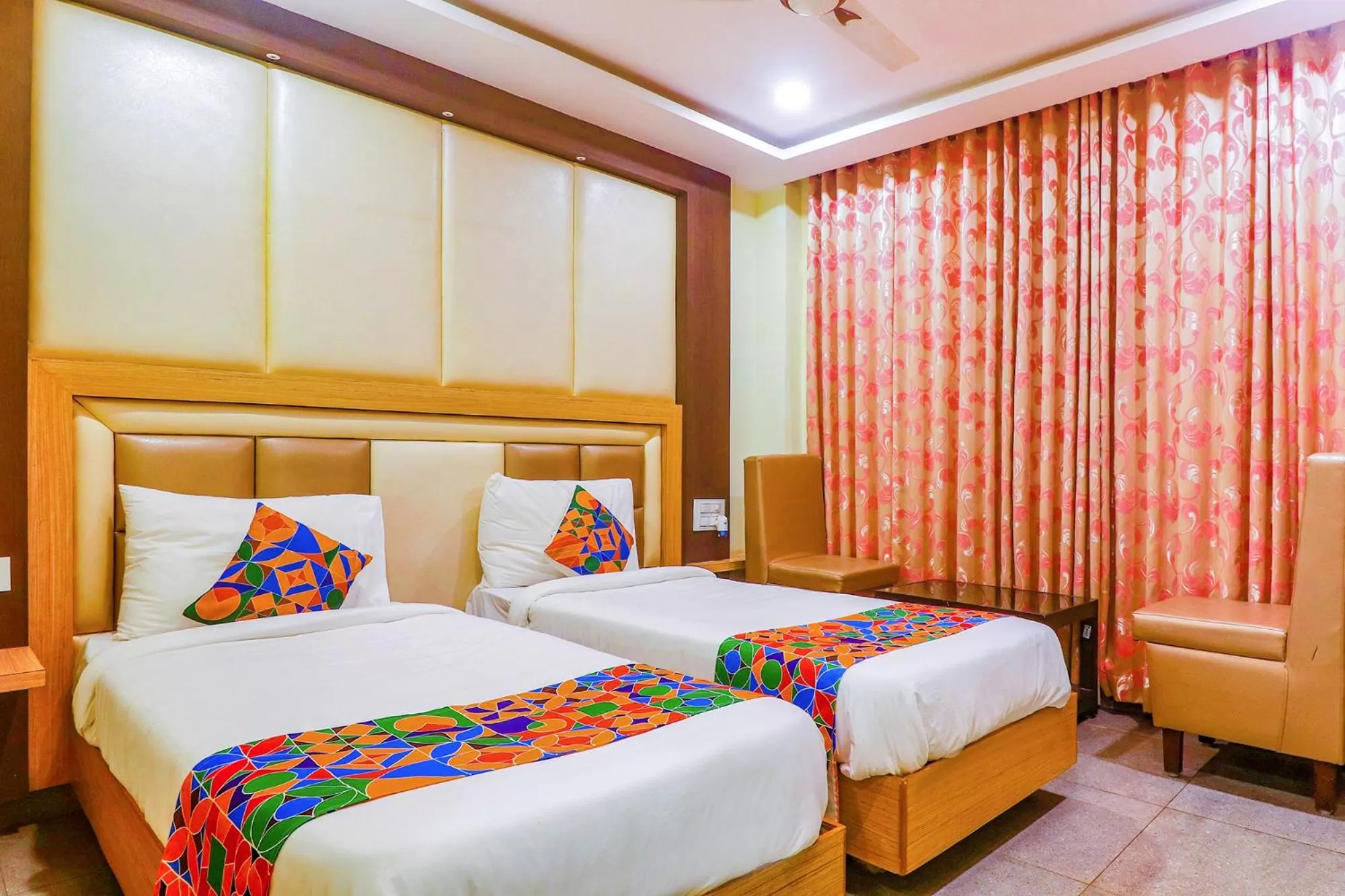 Bed in FabHotel Keerthi's Anupama - Nr Indira Gandhi Stadium