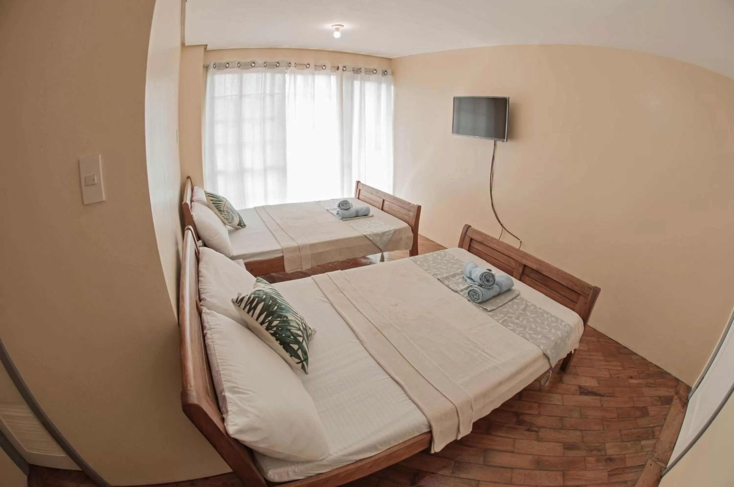 Bed in The Half House by Elmar Cabin