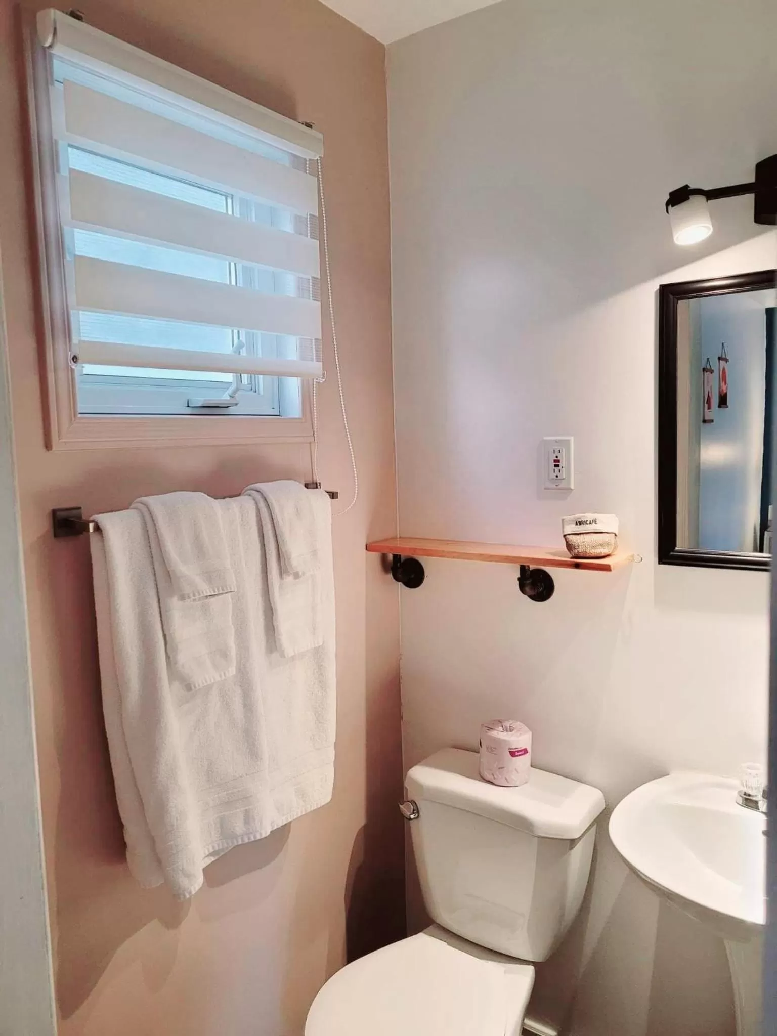 Toilet in Motel Abricafé