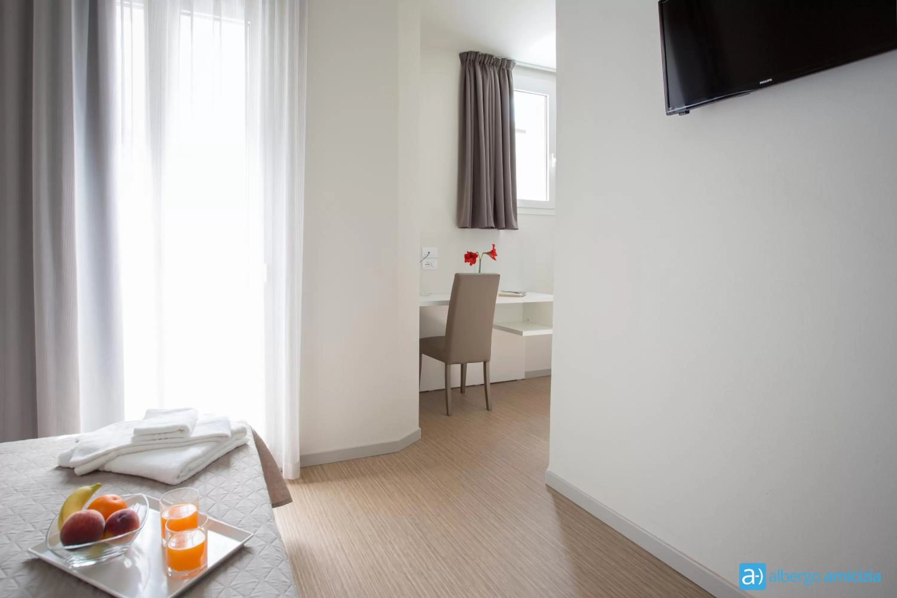 Decorative detail, Bed in Hotel Amicizia