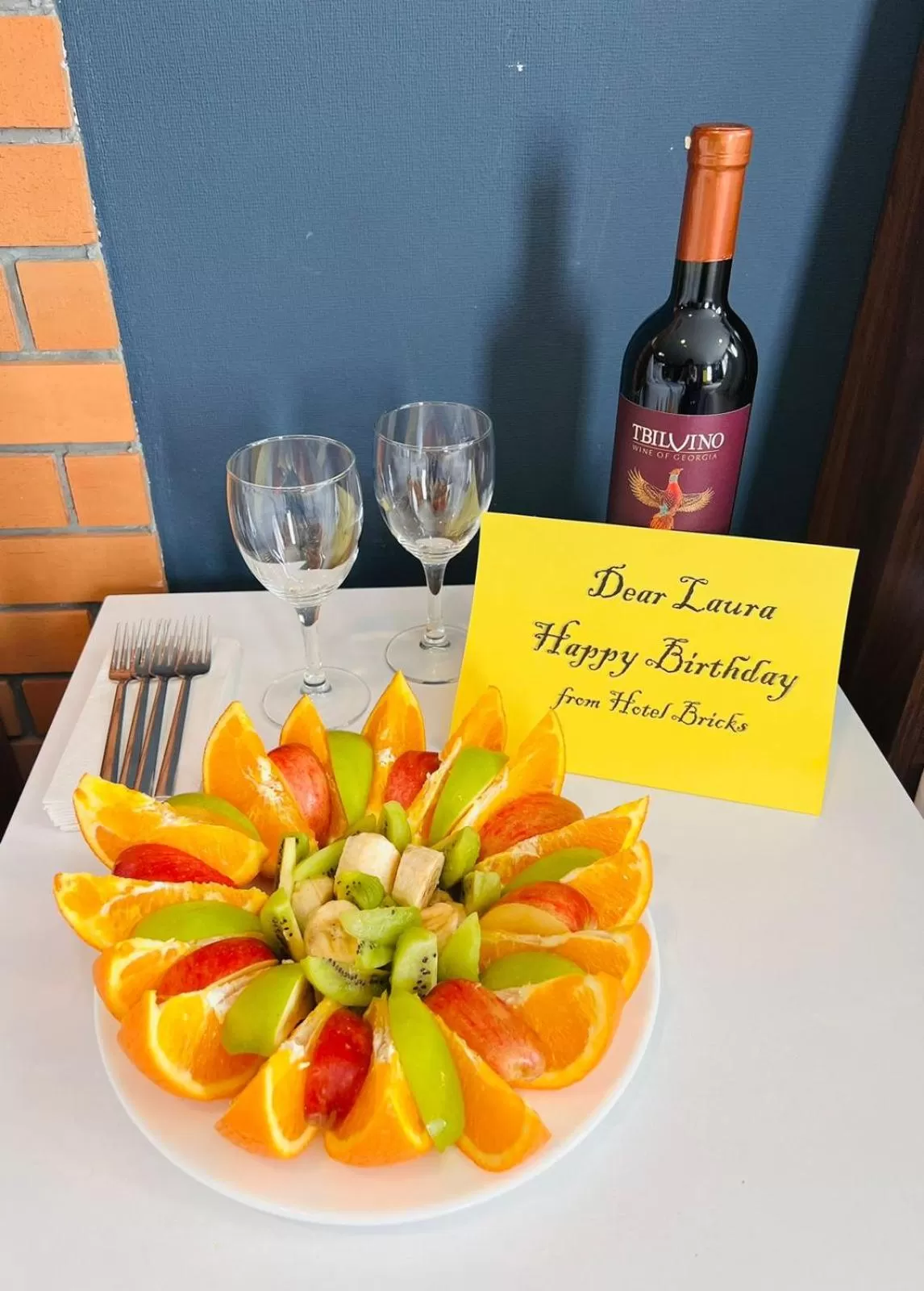 Food and drinks in Bricks Hotel Tbilisi