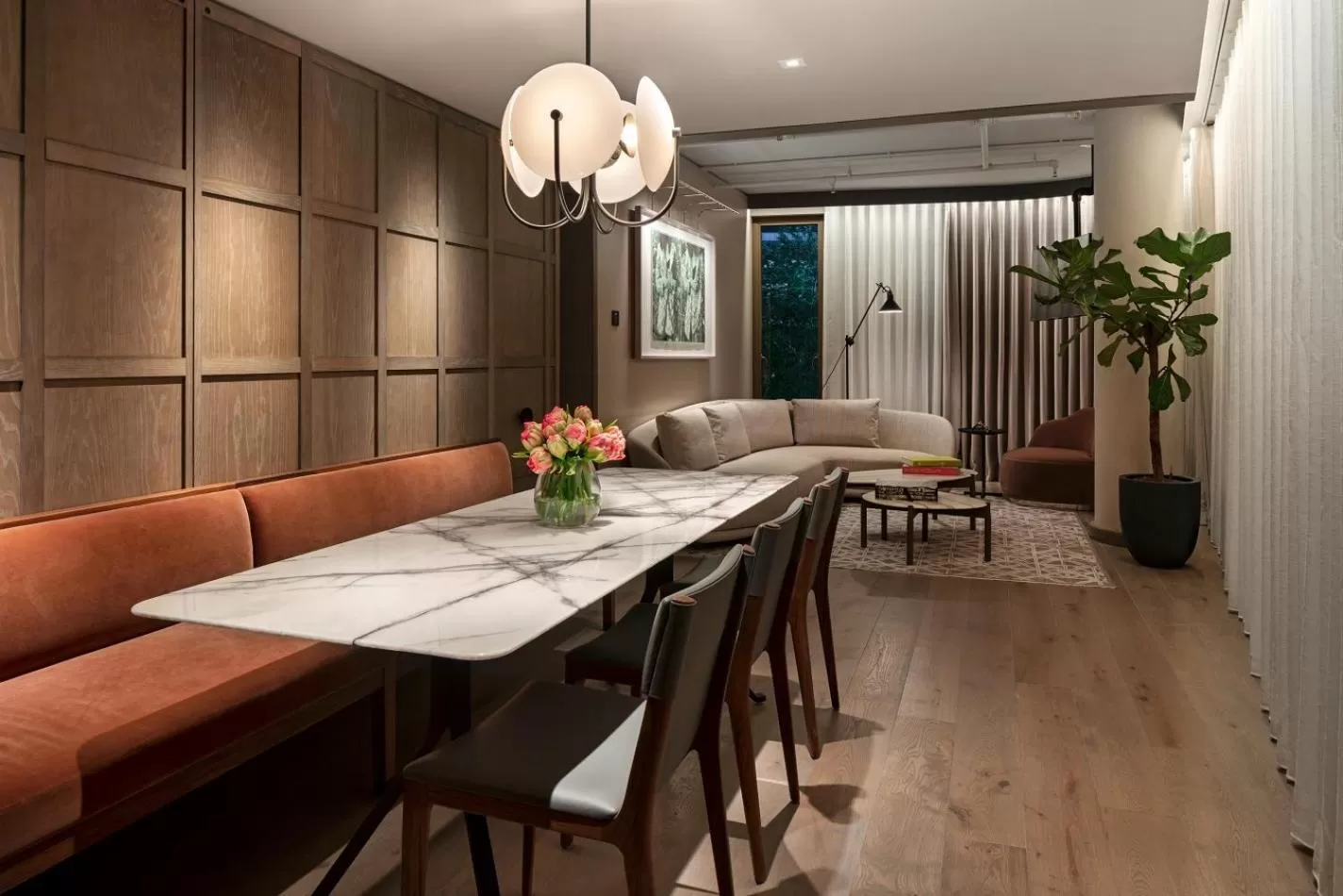 Living room in The Londoner