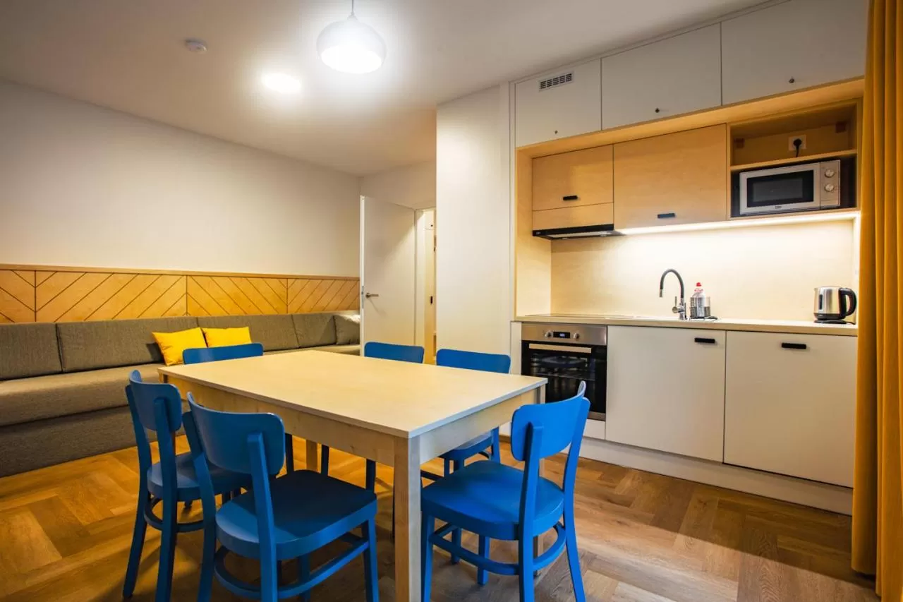 Kitchen or kitchenette in Hotel Edvard