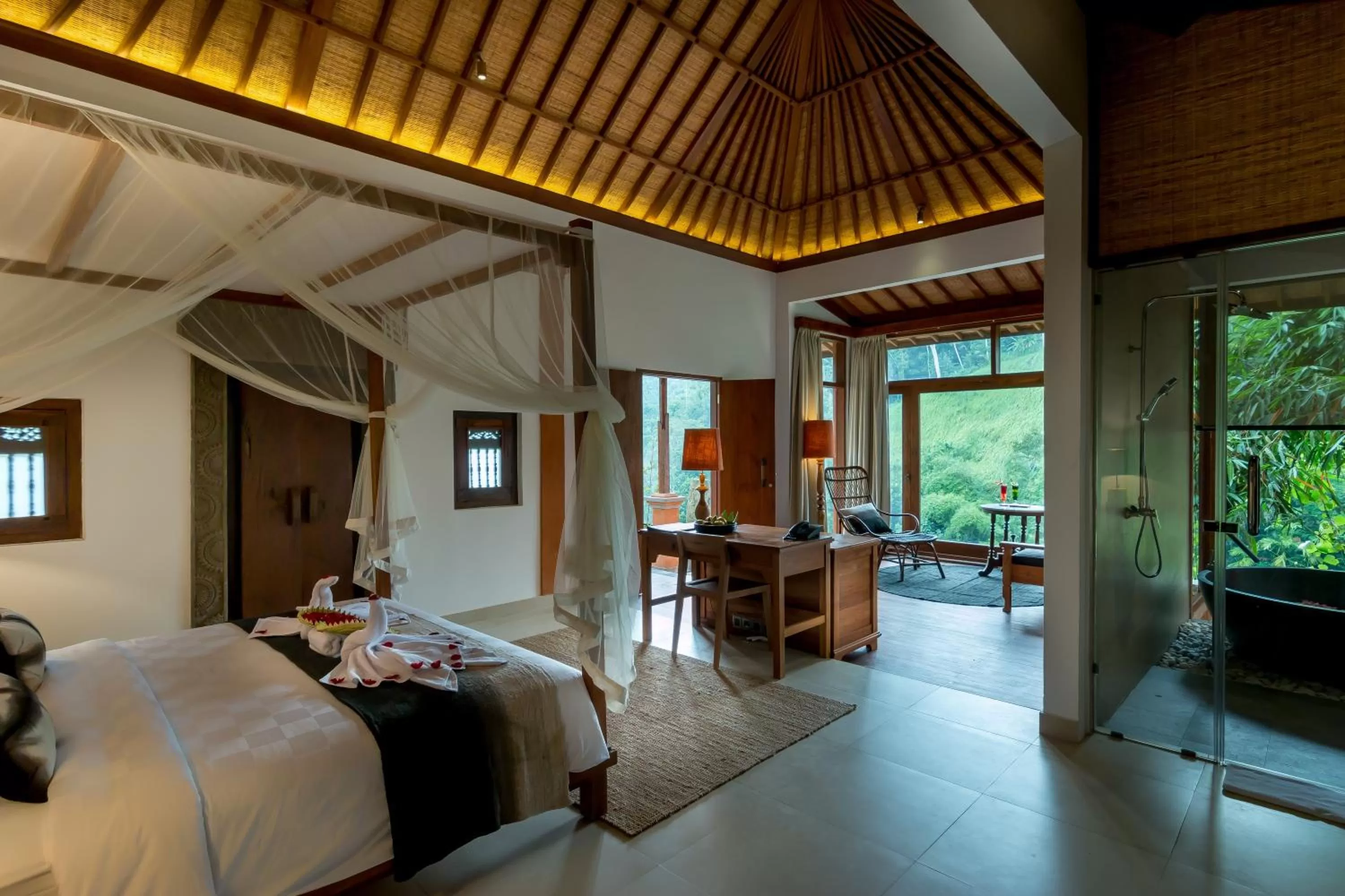 Bedroom, Bed in Ulun Ubud Resort - CHSE Certified