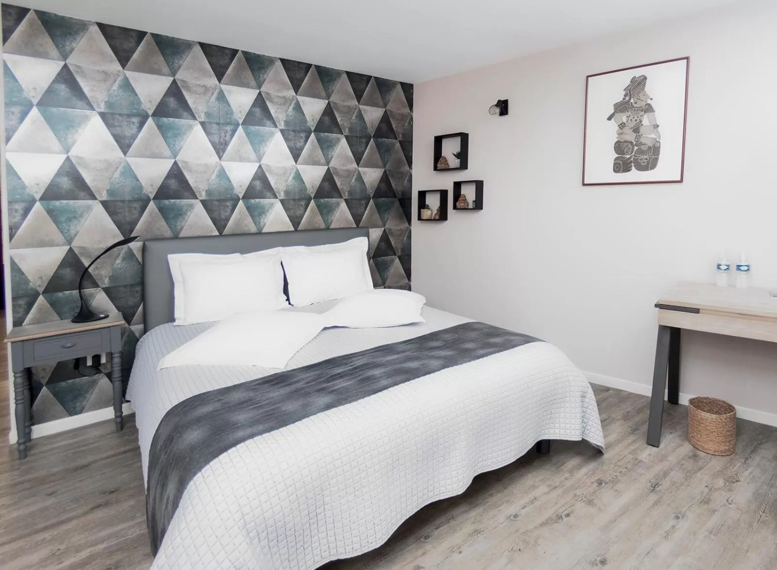 Bed in Le Relais de la Poste