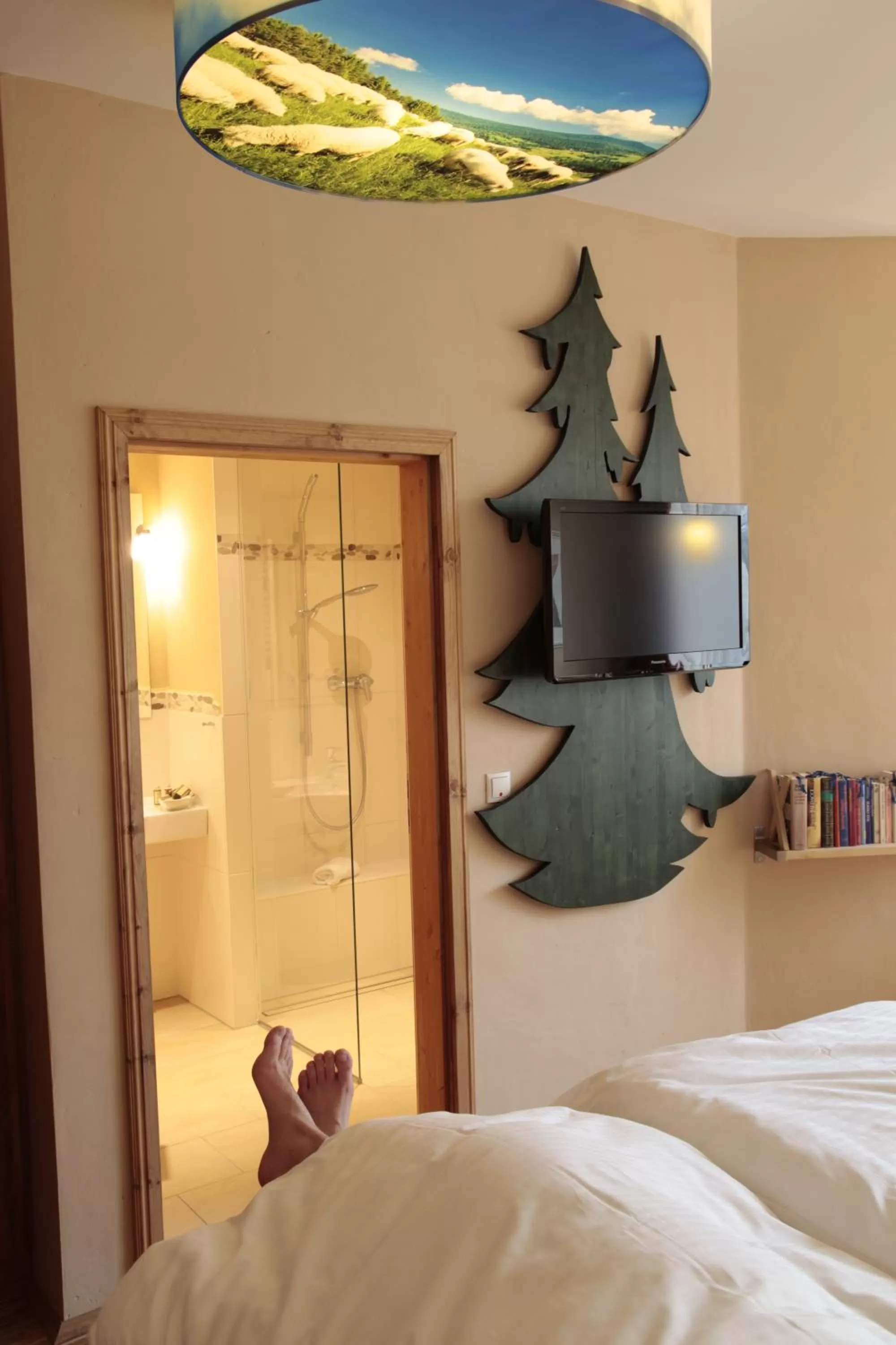 Shower, Bed in Plumbohms ECHT-HARZ-HOTEL