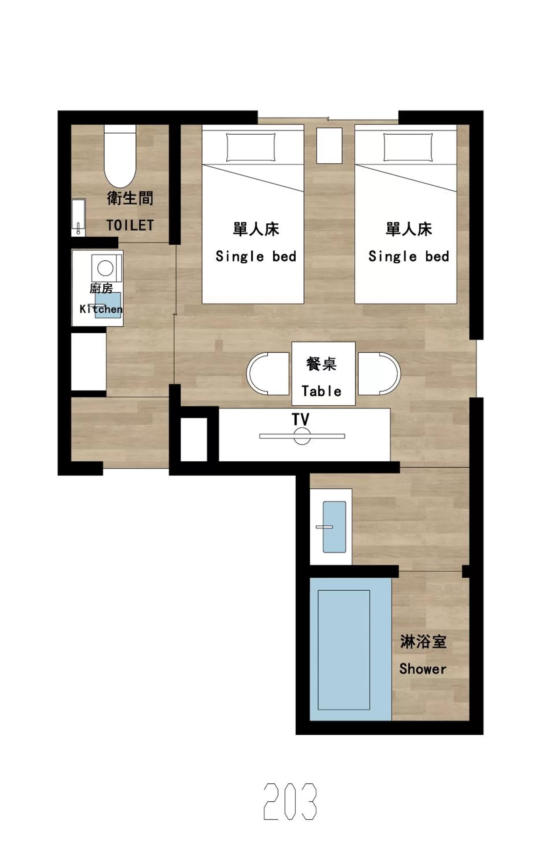 Floor plan in Reikyo Garden Osaka