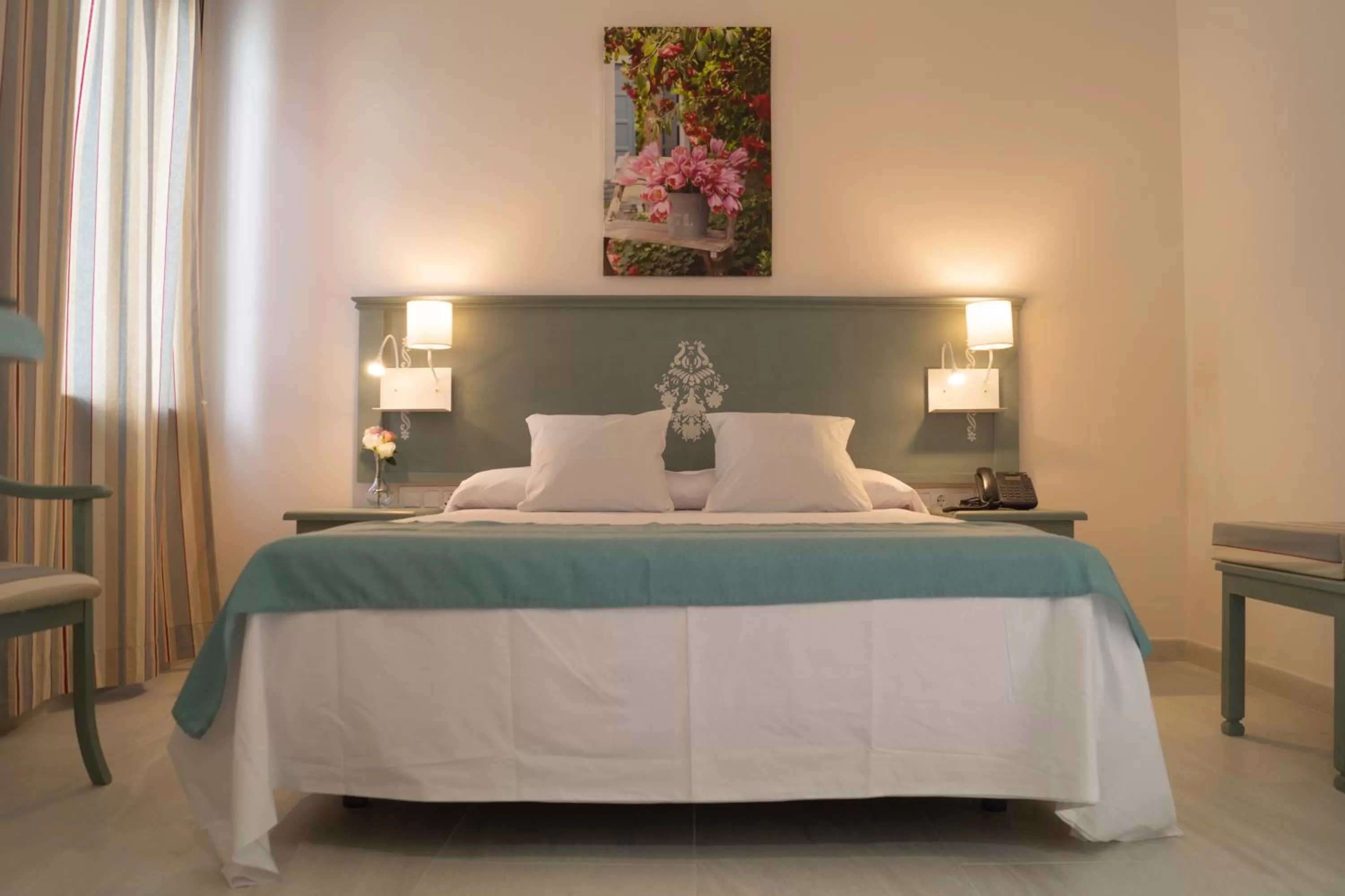 Bed in Hospedería Baños Arabes de Córdoba Dos