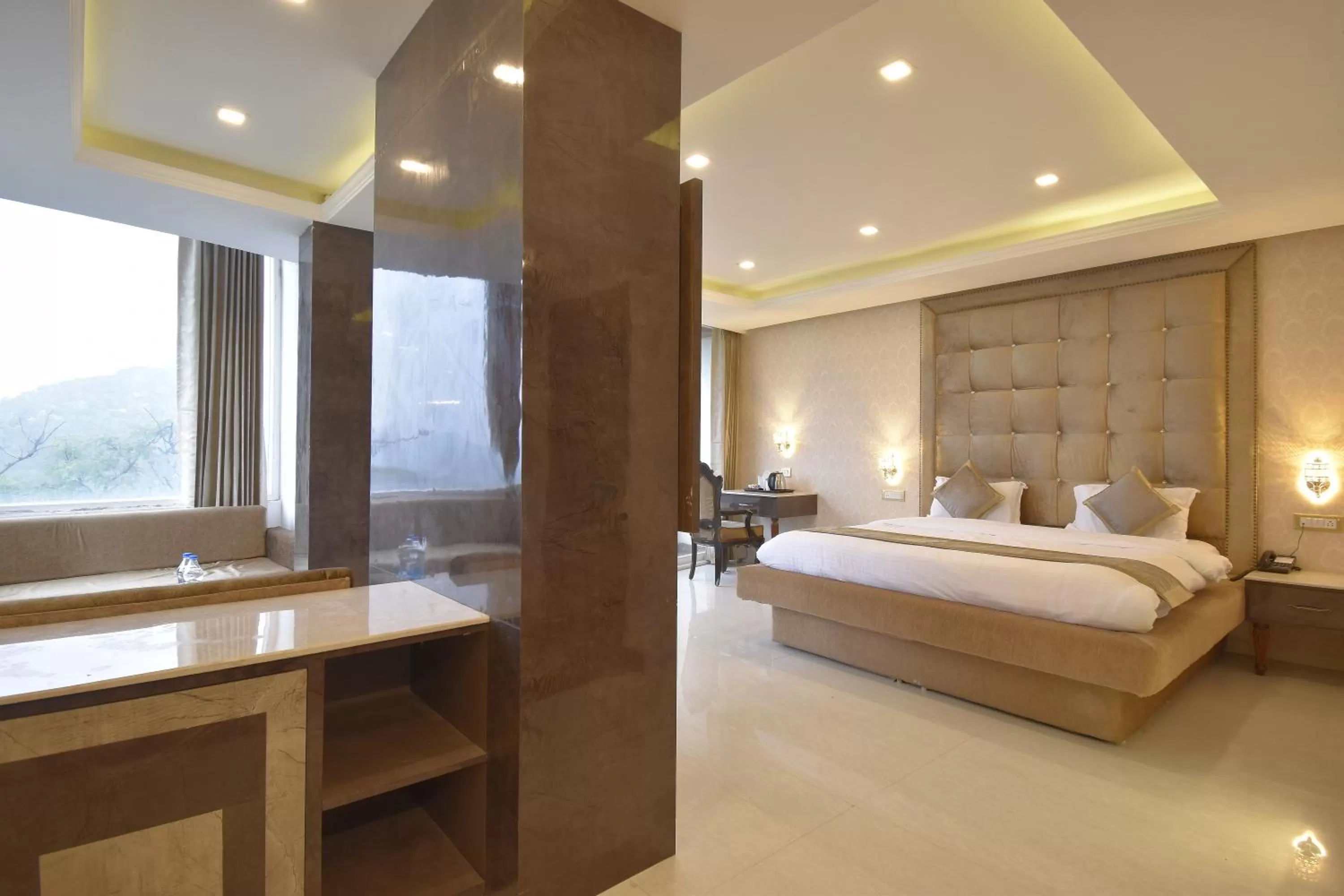 Bed in The Royal Castle AC Centralized