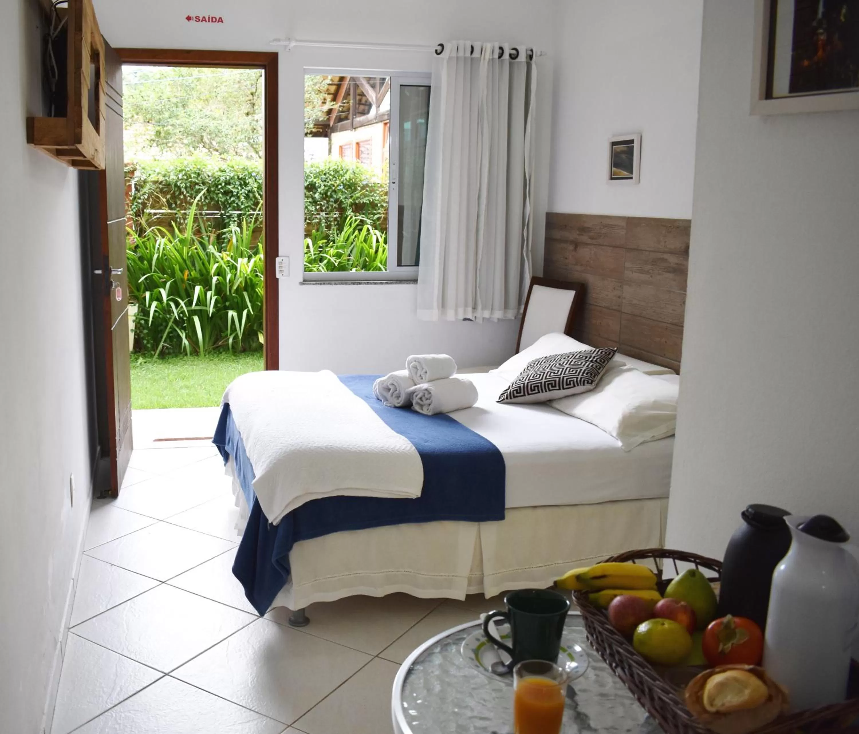 Bedroom, Bed in Pousada Green