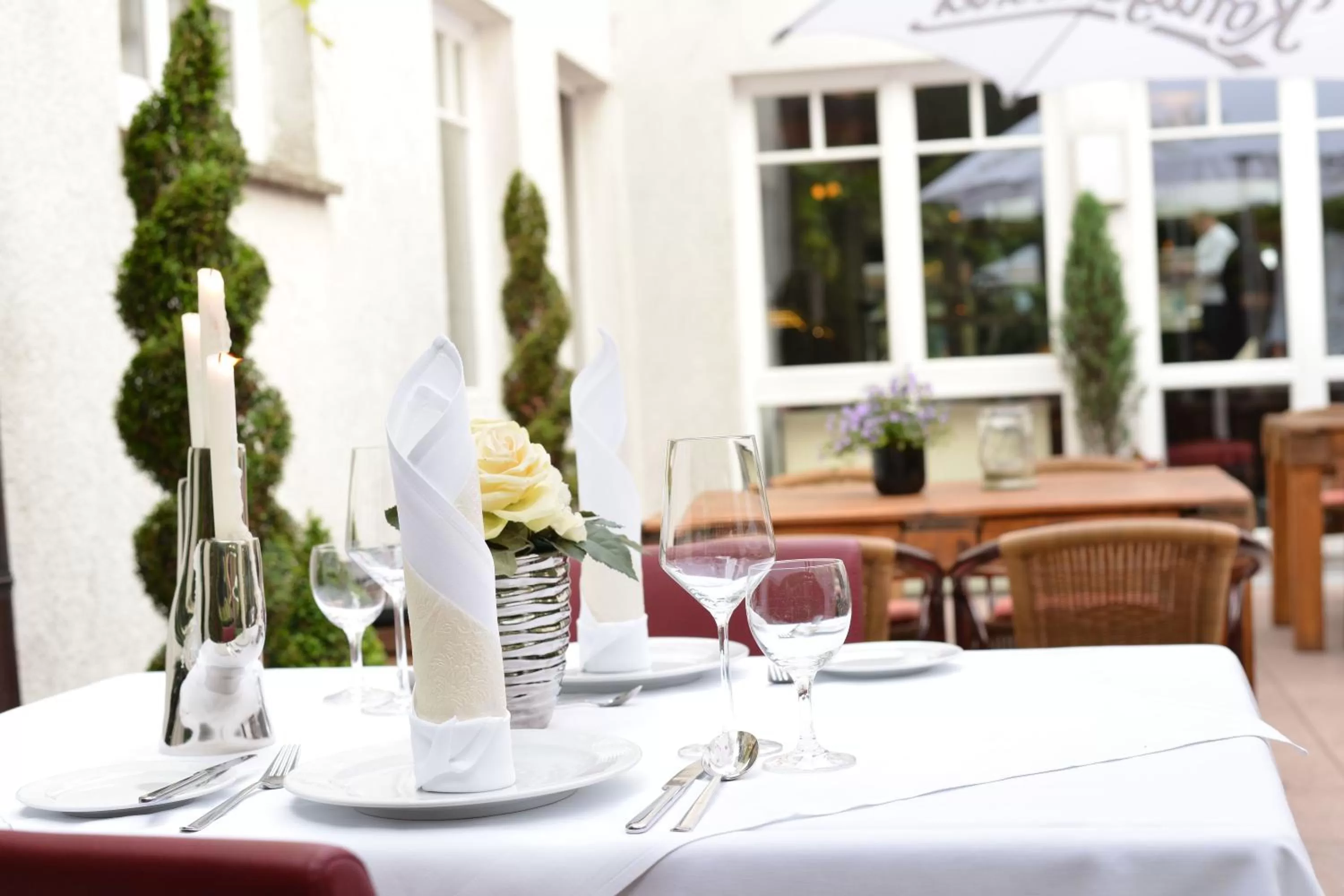 Patio in Hotel Restaurant Waldesruh