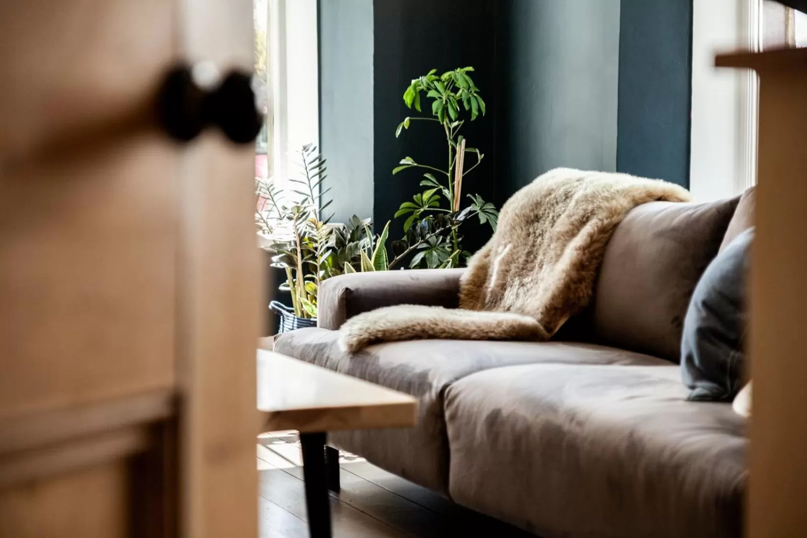 Living room in The Old Vicarage