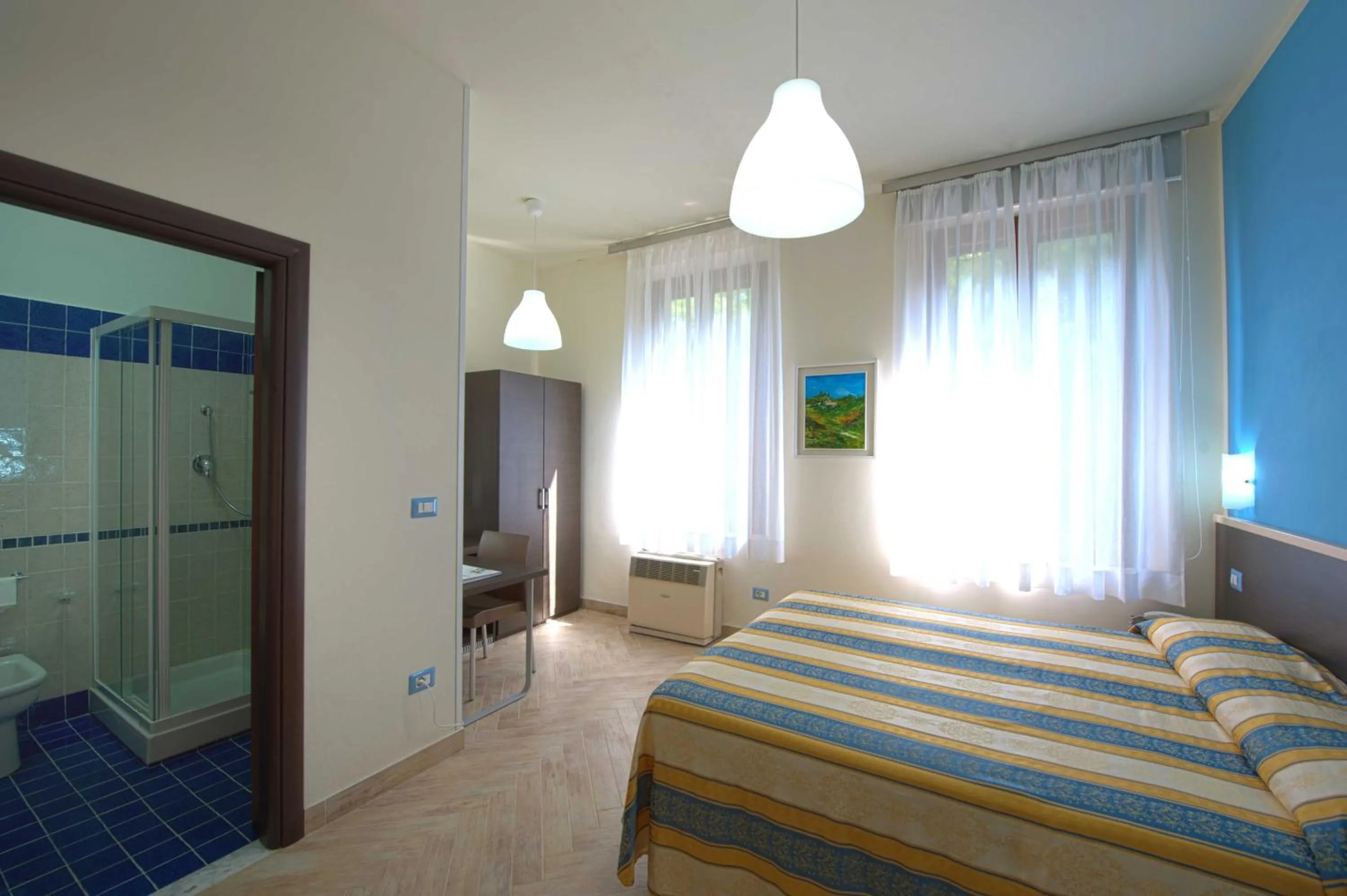 Bed in Hotel Moderno