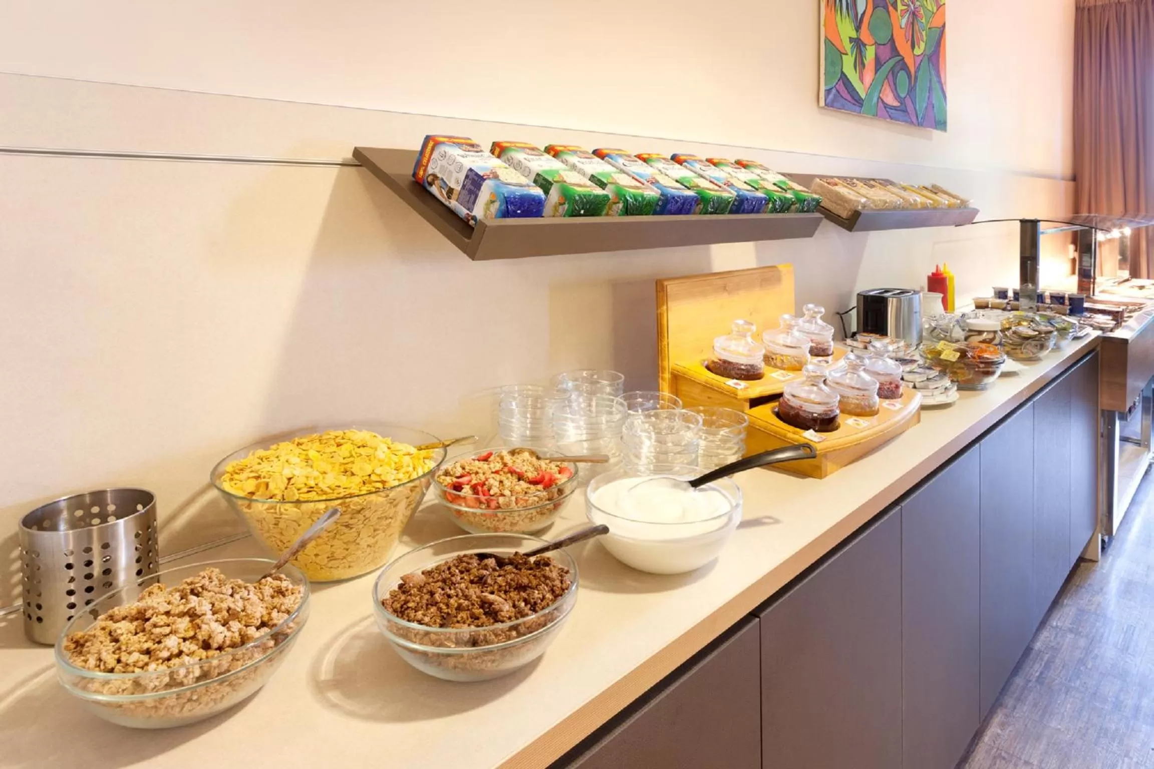 Buffet breakfast in Akcent hotel