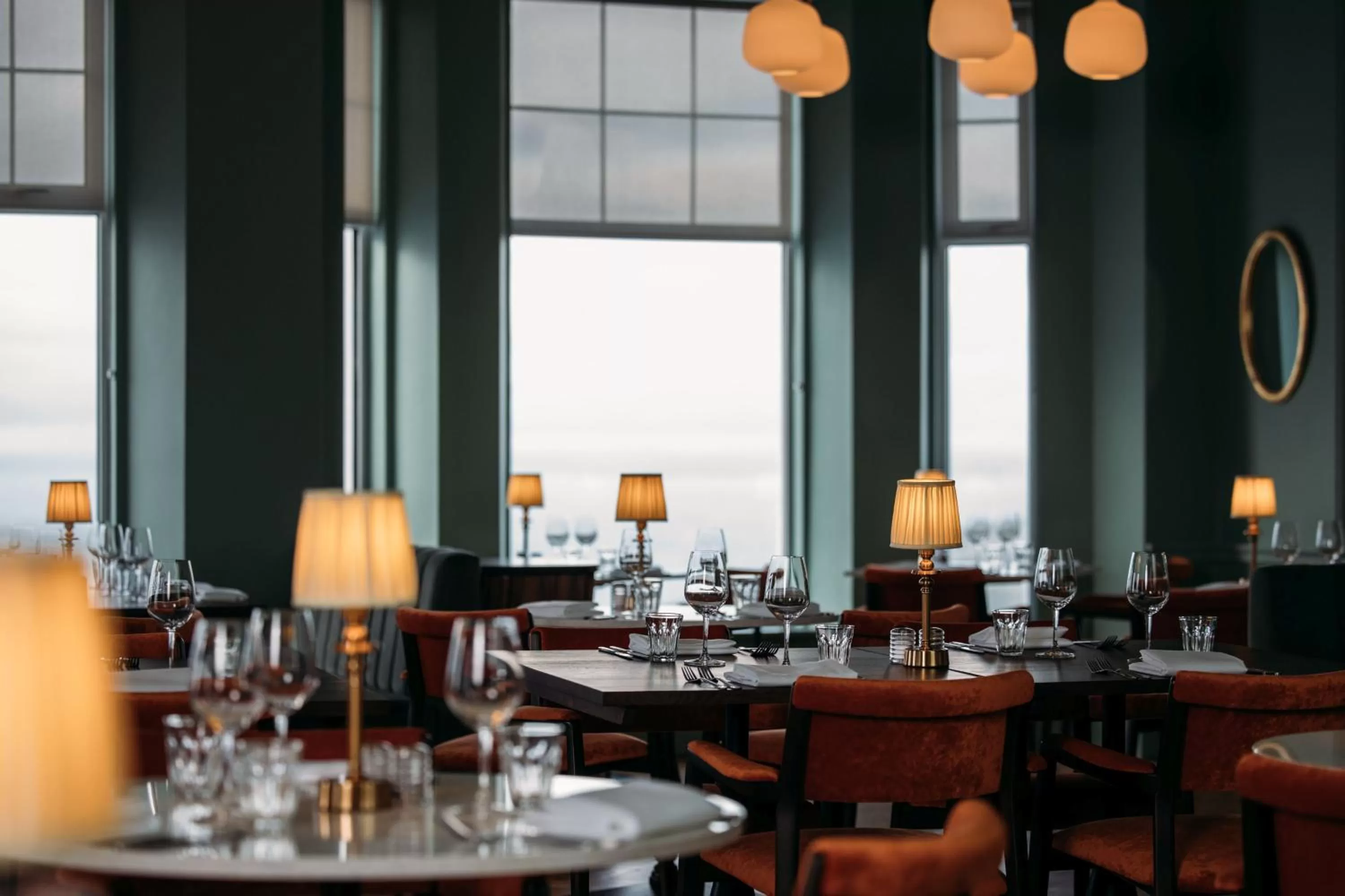 Dining area in Polurrian on the Lizard