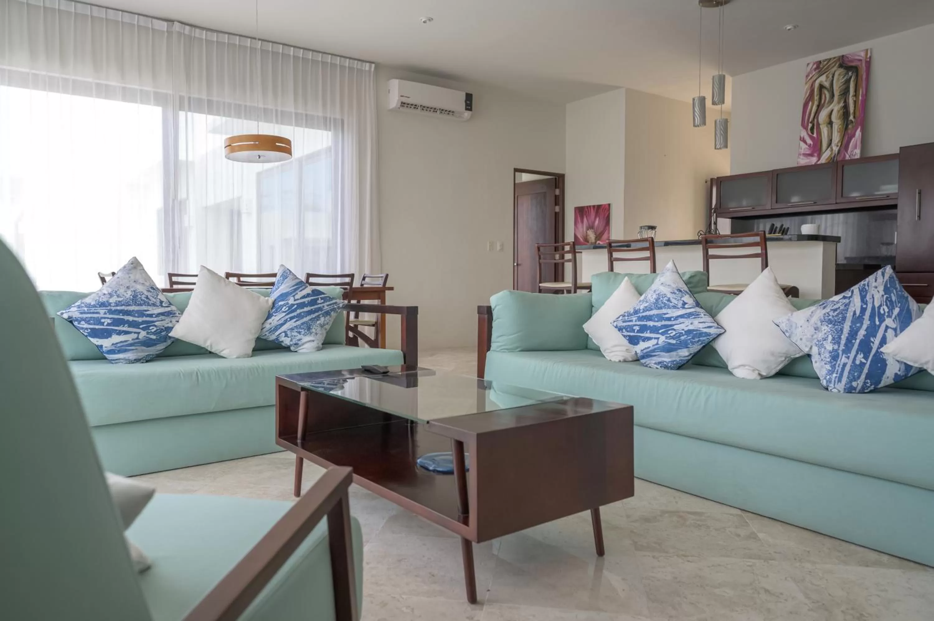 Living room in Intima Resort Tulum Adults Only (Clothing Optional)