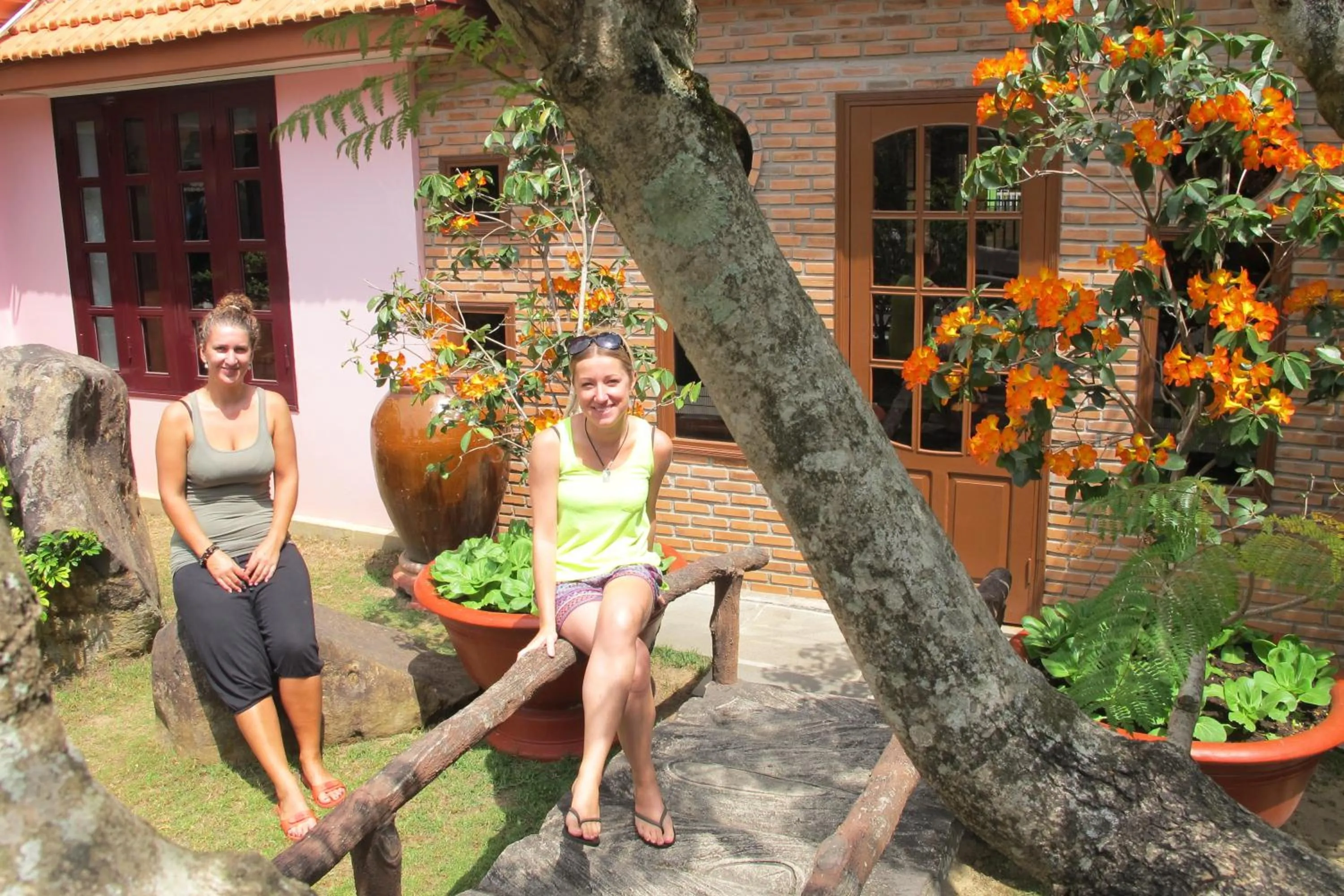 People in Villa Pink House