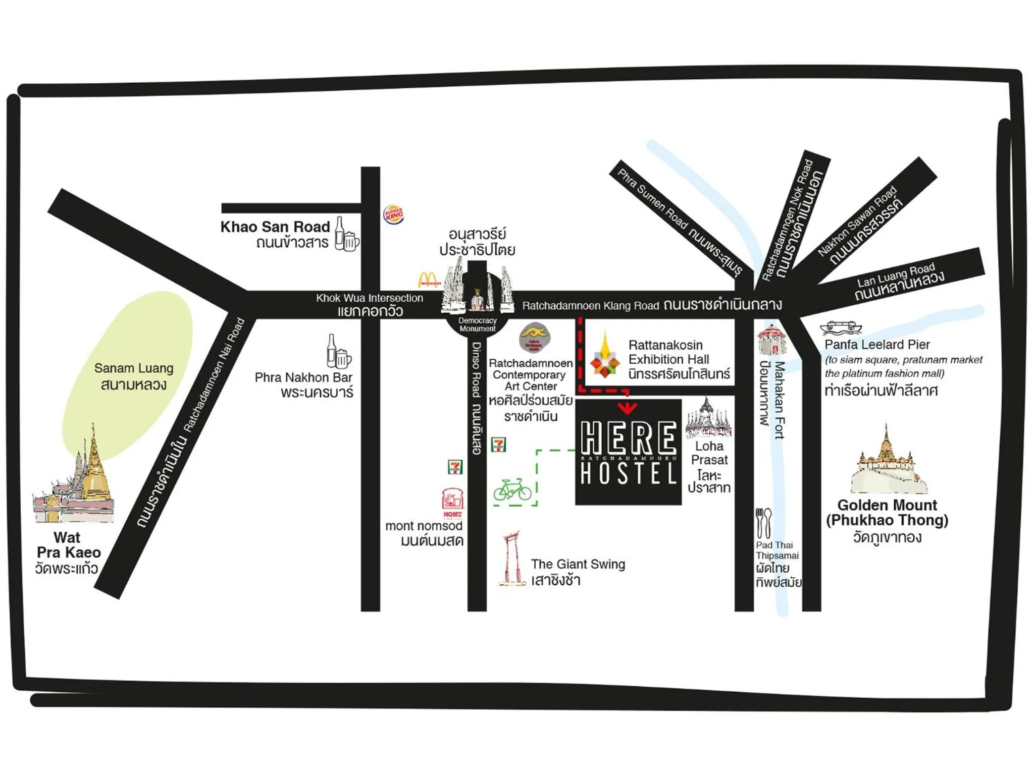 Nearby landmark in Here Hostel Bangkok