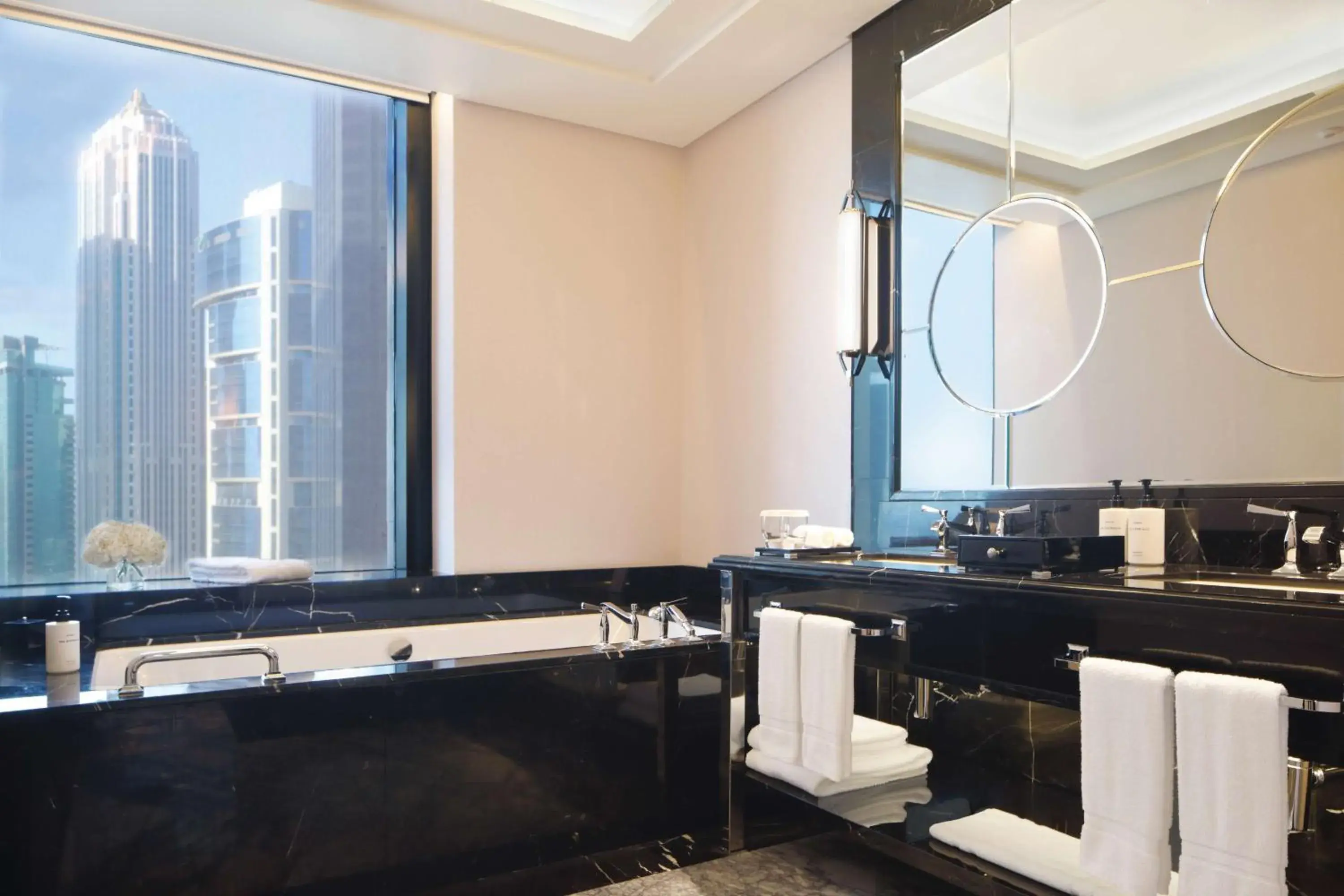 Premier Queen Room with Two Queen Beds in Waldorf Astoria Doha West Bay Premier Queen Room with Two Queen Beds in Waldorf Astoria Doha West Bay