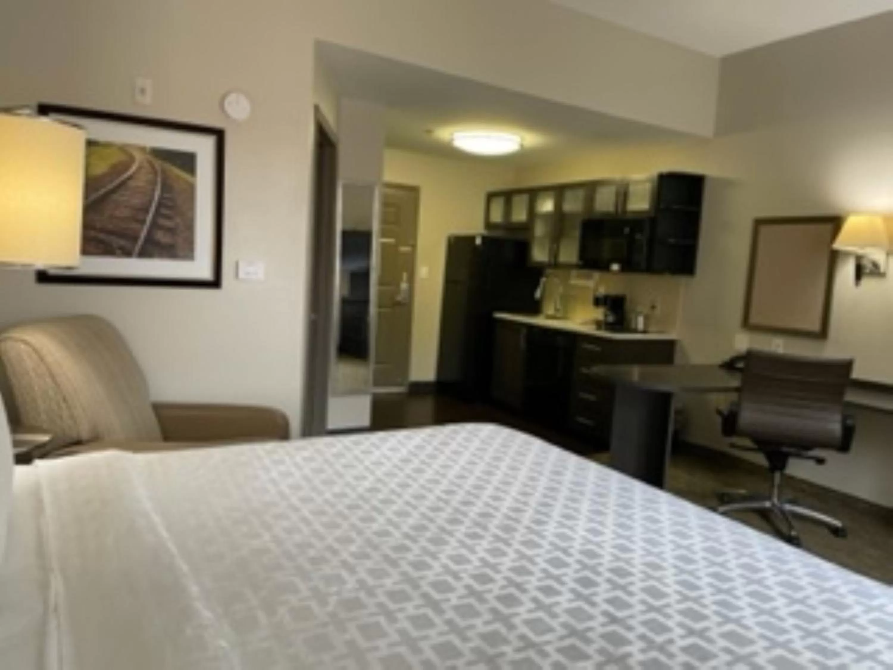 Photo of the whole room, Bed in Candlewood Suites Mooresville Lake Norman,NC by IHG