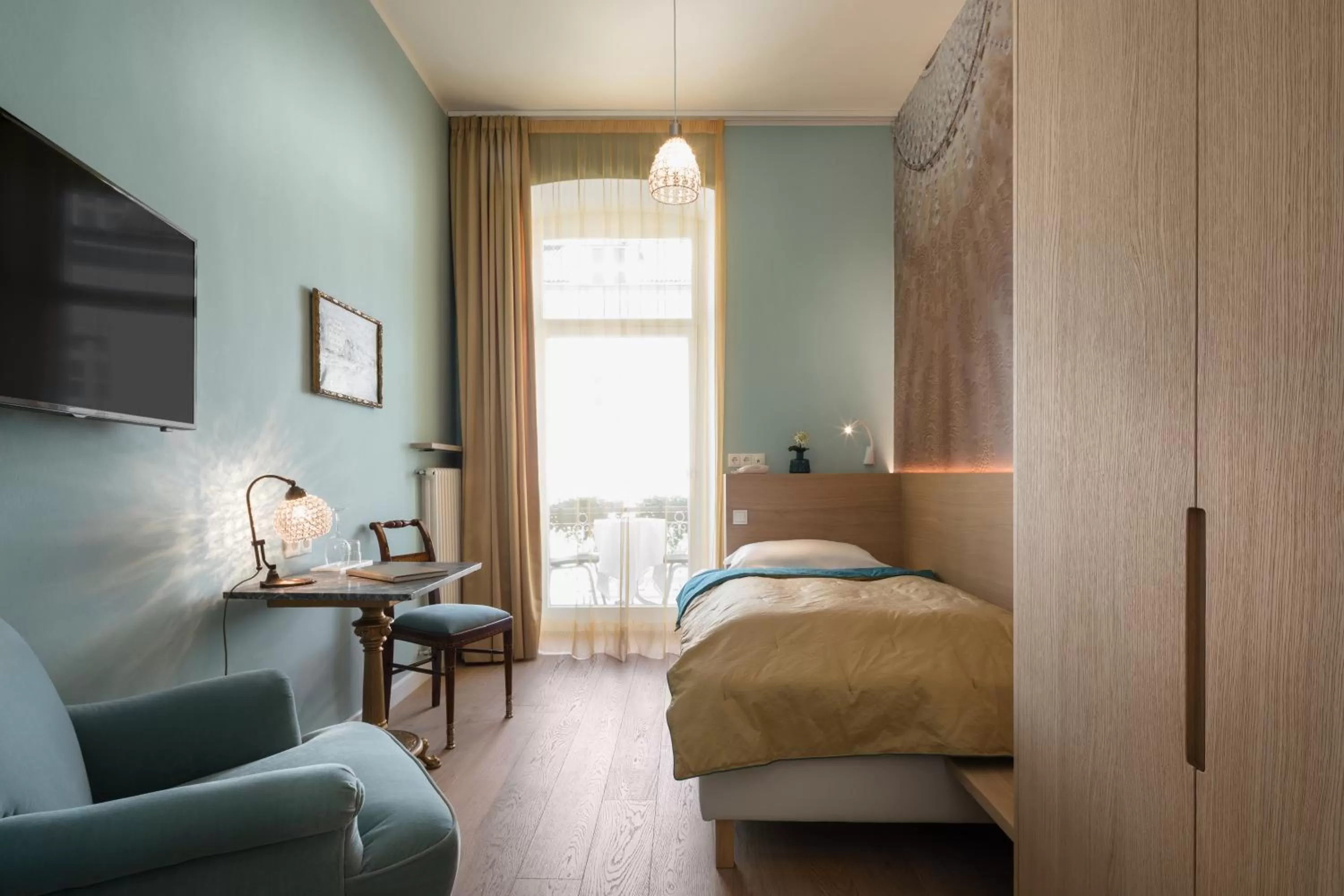 Superior Single Room with Balcony in Hotel Europa Splendid