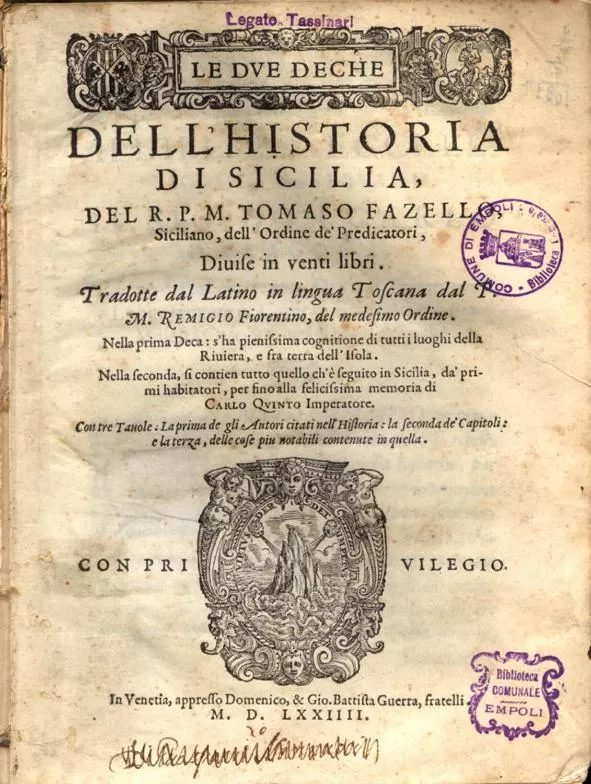 Certificate/Award in B&B TOMMASO FAZELLO SCIACCA Residenza artistica