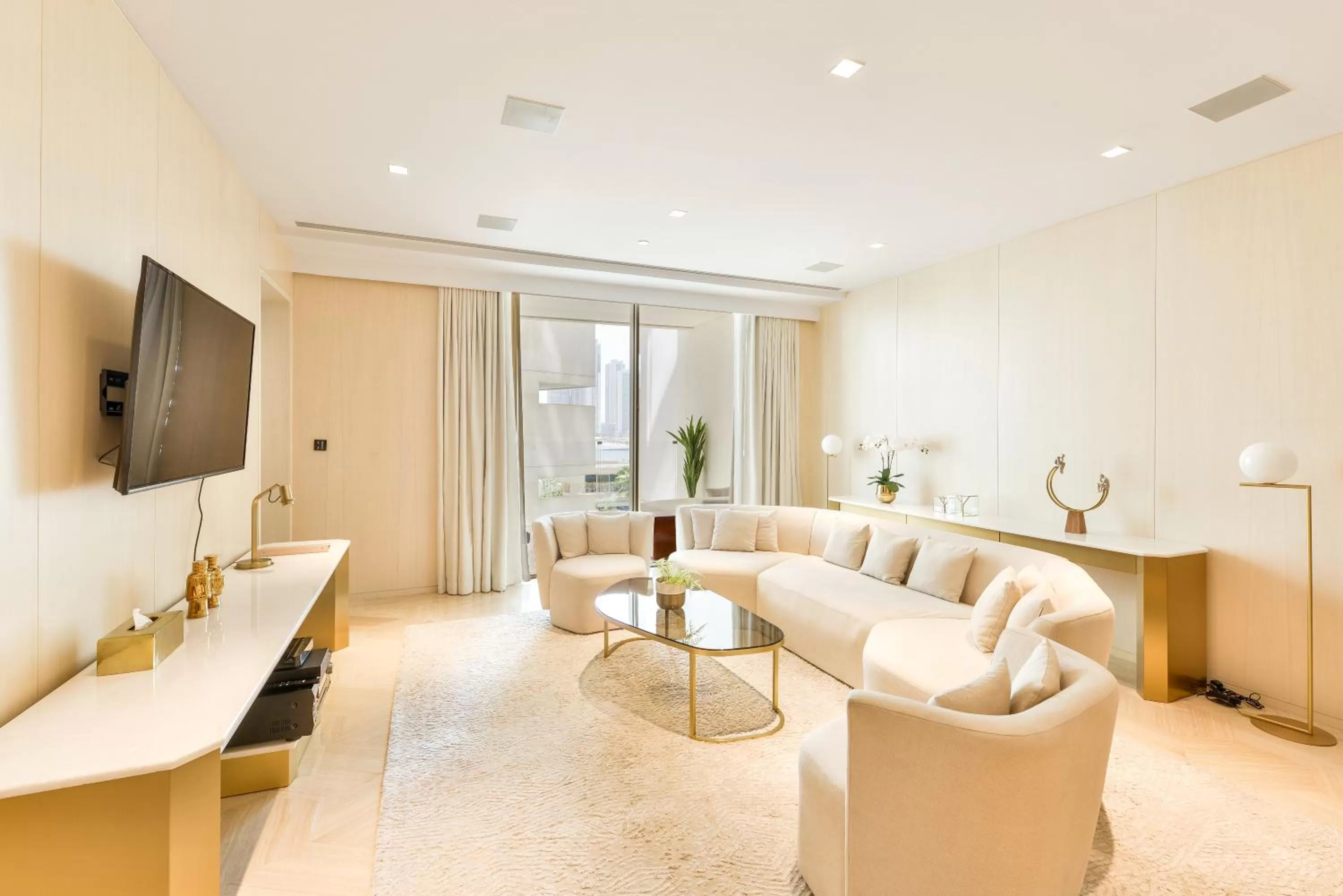Living room, Seating Area in Five Palm Residences