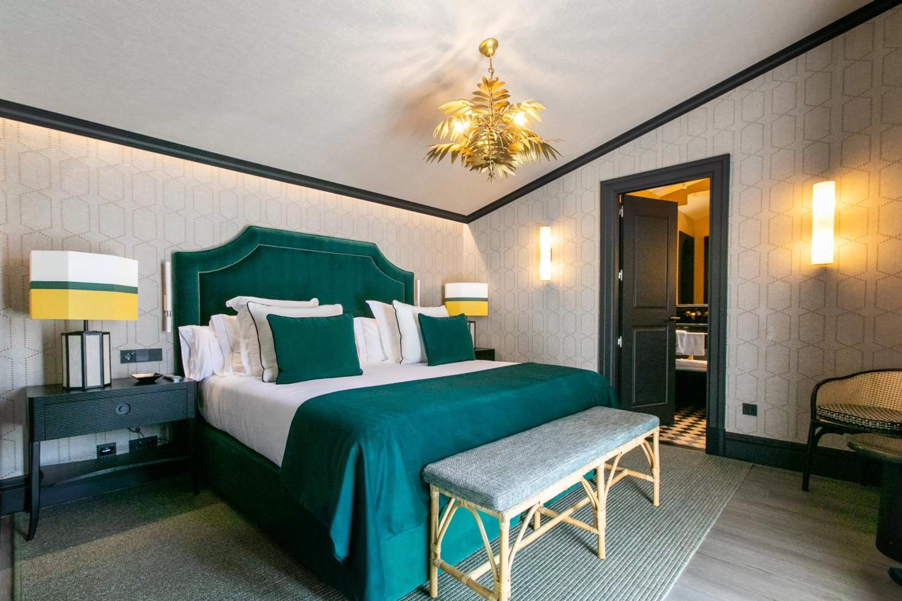 Bed in Hotel Casa Palacio Don Ramón