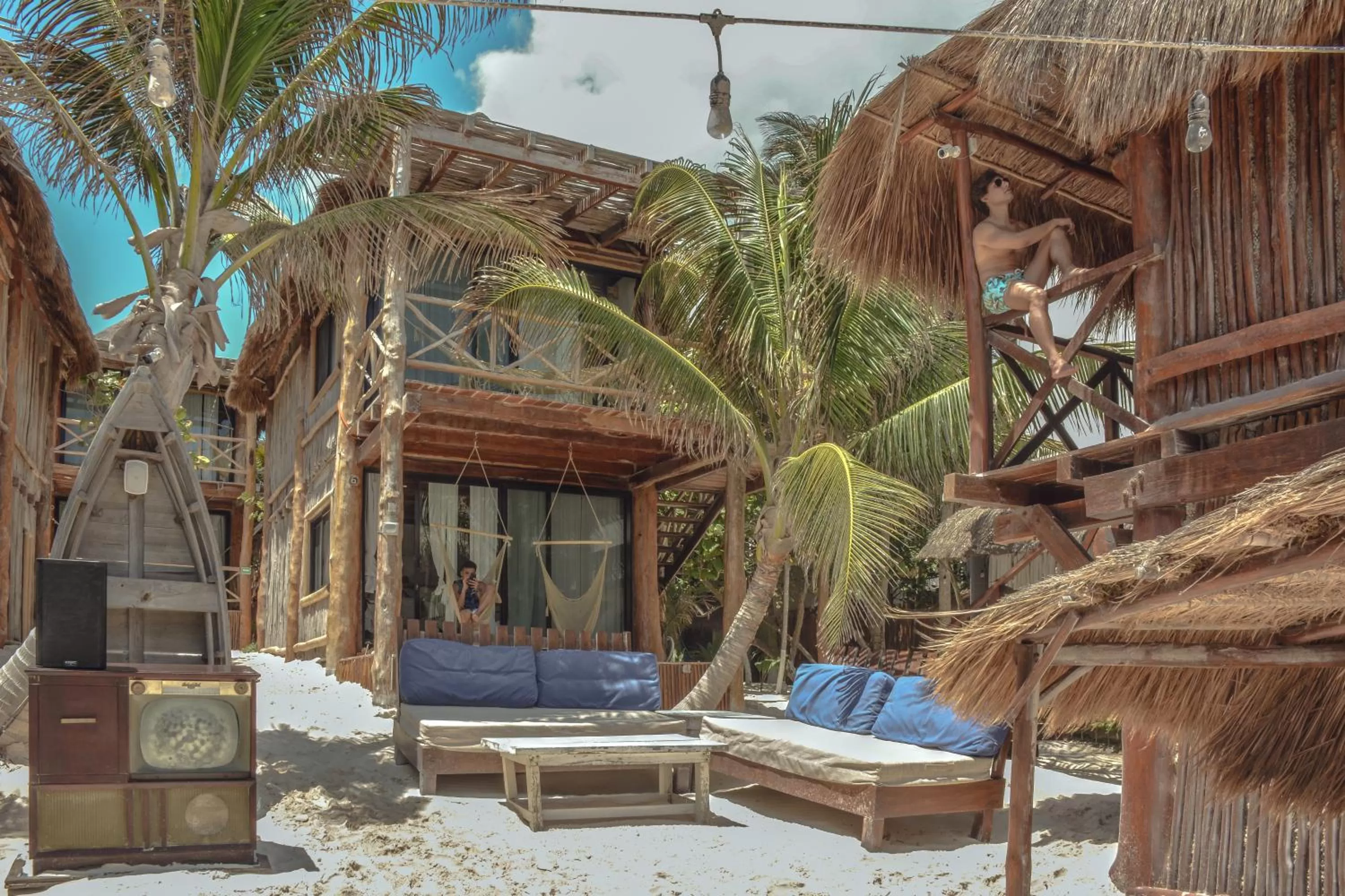 BBQ facilities, Property Building in Hotelito Azul