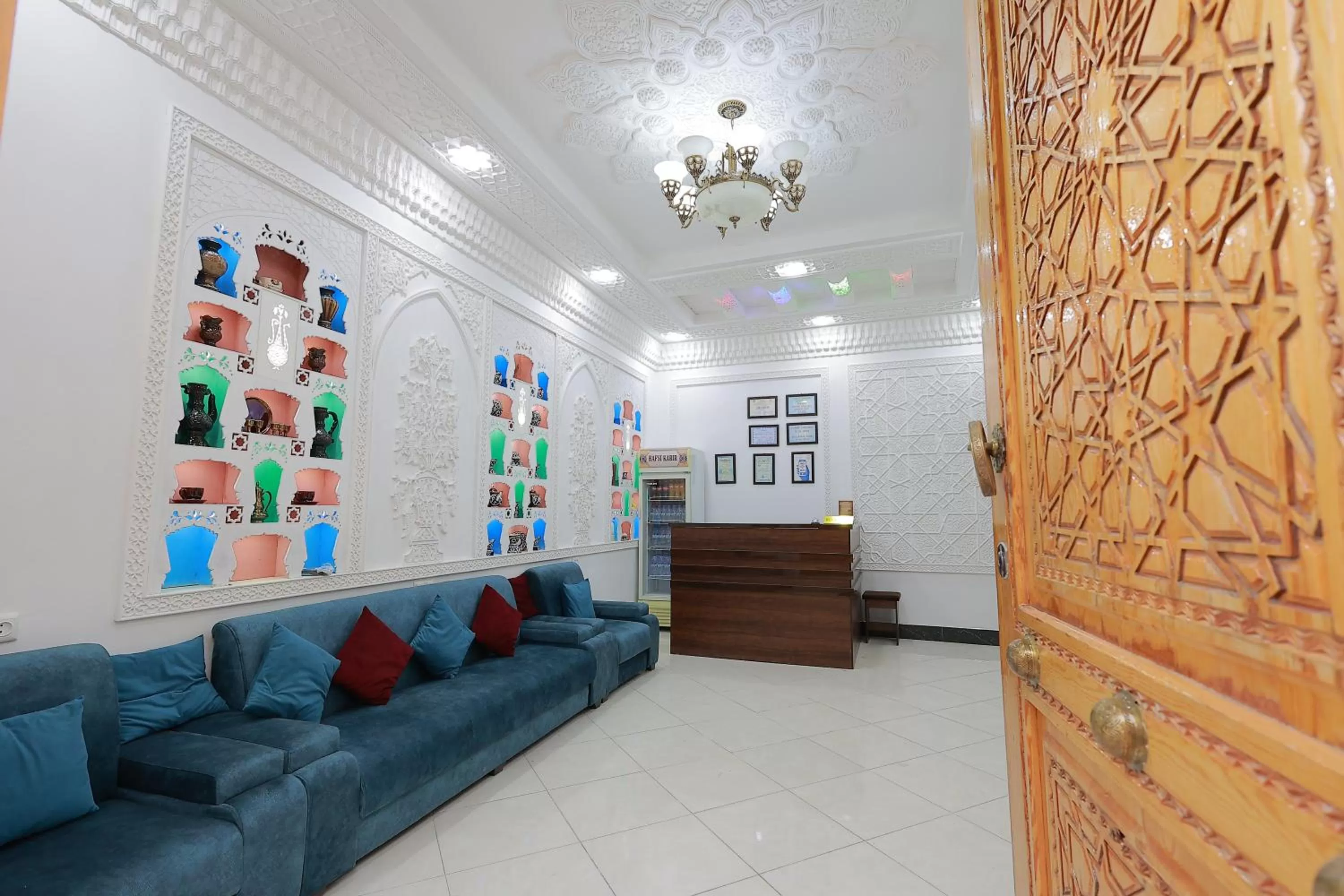 Living room, Lobby/Reception in Jahangir Boutique Bukhara