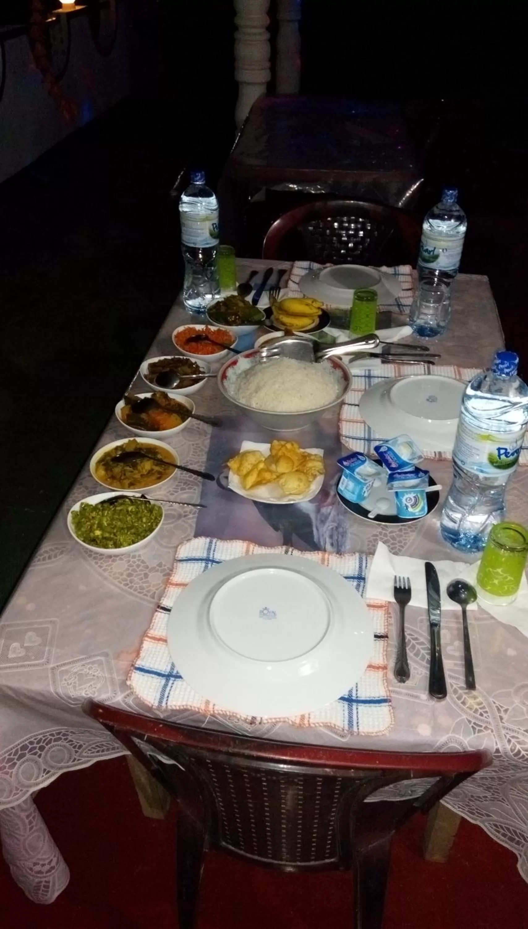 Dinner in Cozy Homestay Waterfall Road Ella